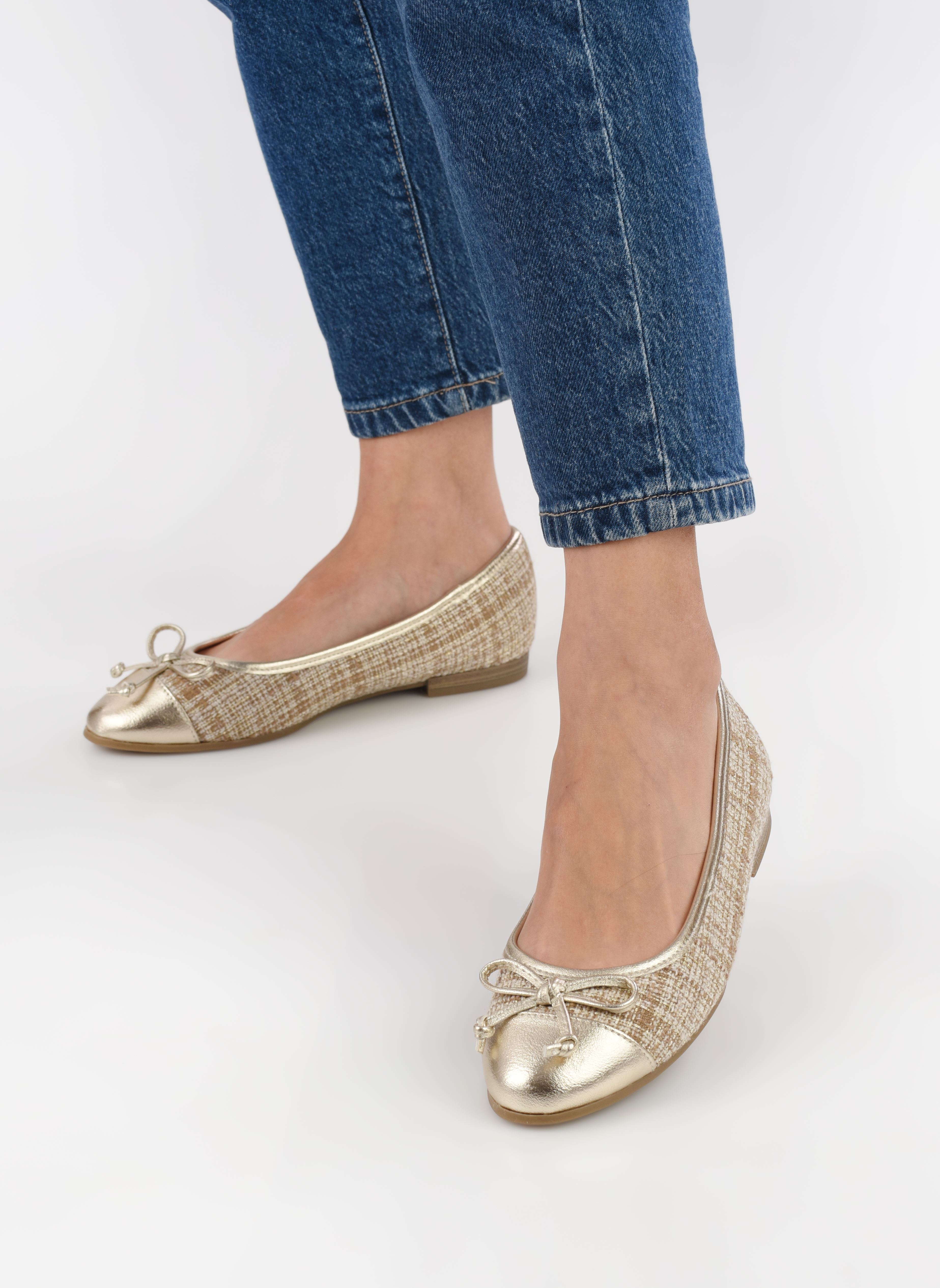 Bailarinas clásicas 22118-42 mujer beige Marco Tozzi Bailarinas clásicas 22118-42 mujer beige CREAM MULTI