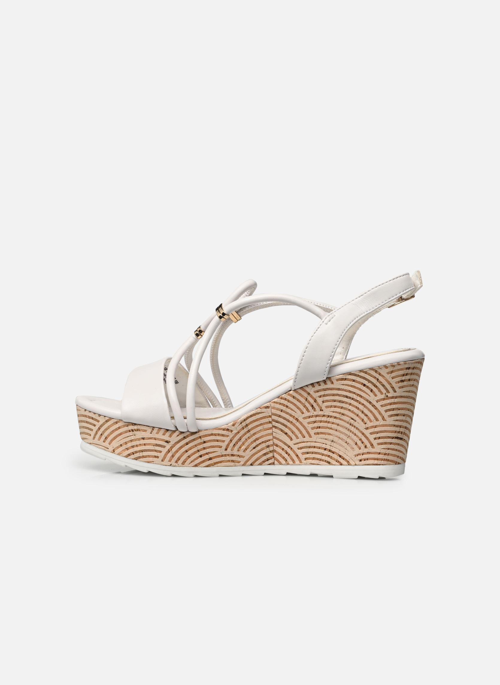 Sandalias y plataformas de cuña 28349-42 mujer blanco Marco Tozzi Sandalias y plataformas de cuña 28349-42 mujer blanco WHITE