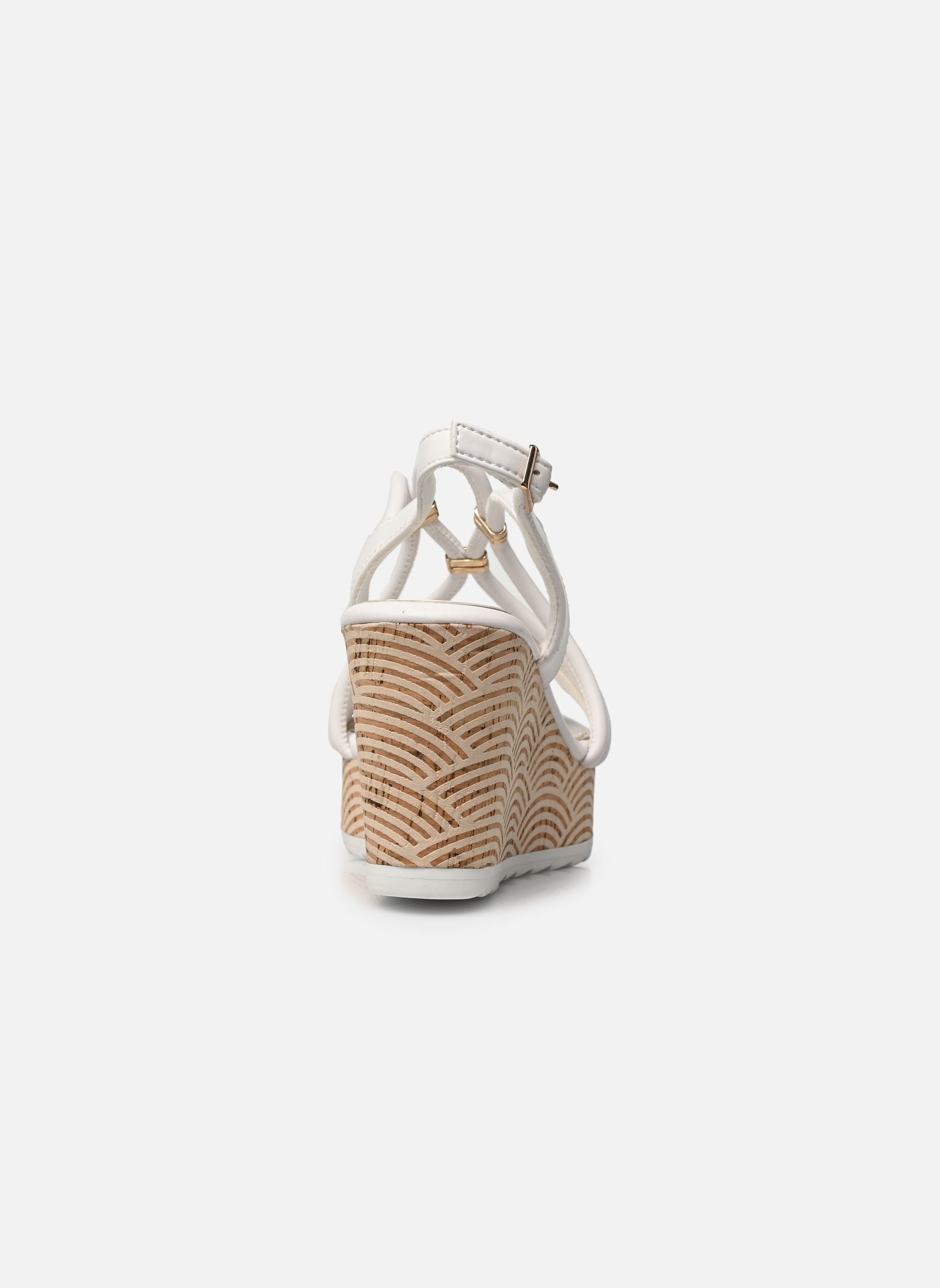 Sandalias y plataformas de cuña 28349-42 mujer blanco Marco Tozzi Sandalias y plataformas de cuña 28349-42 mujer blanco WHITE