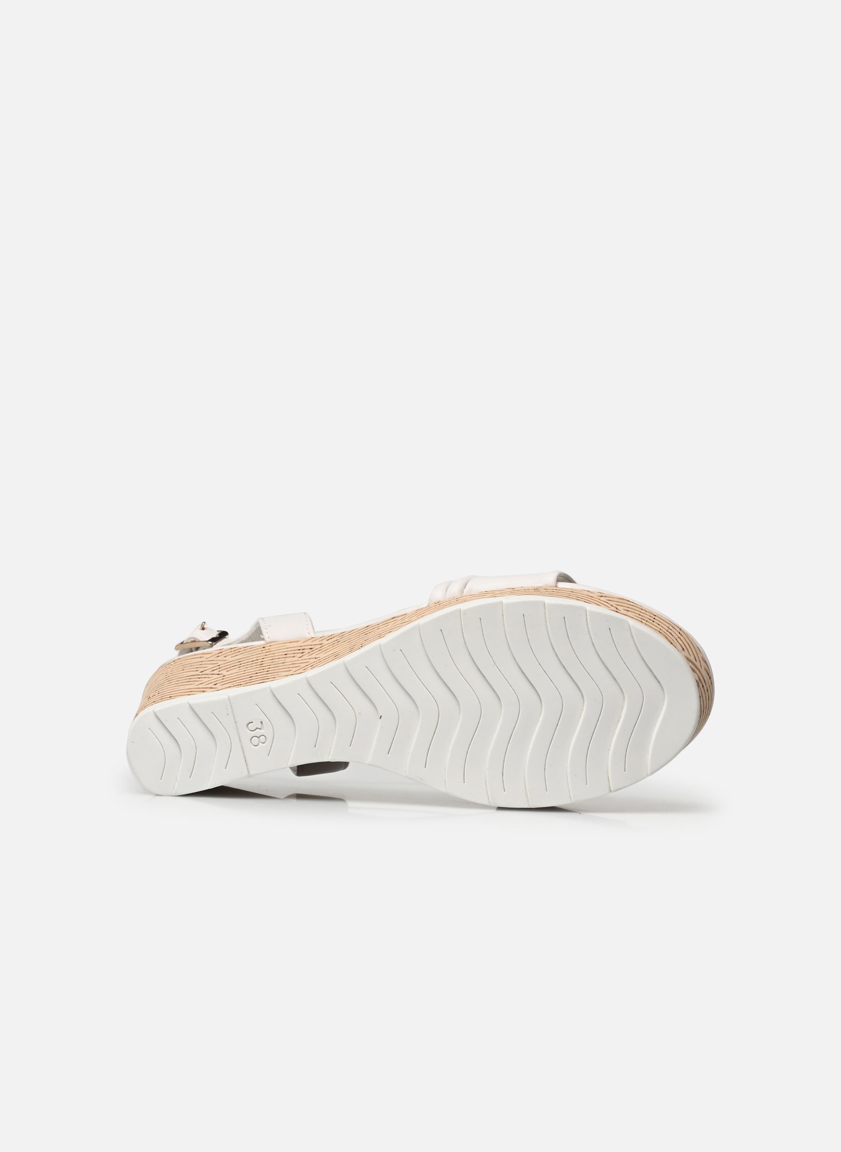 Sandalias y plataformas de cuña 28349-42 mujer blanco Marco Tozzi Sandalias y plataformas de cuña 28349-42 mujer blanco WHITE