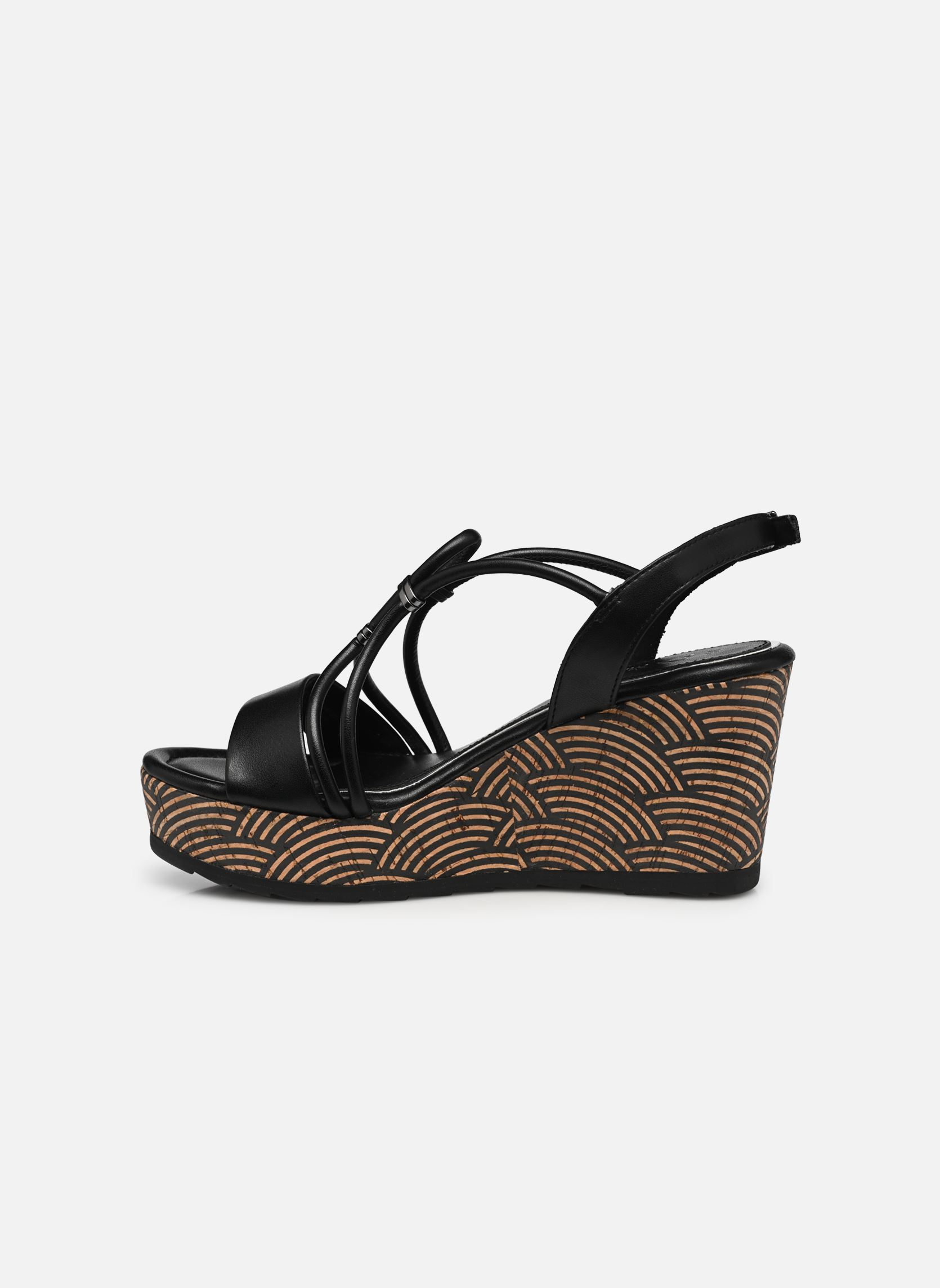 Keil- und Plateausandalen 28349-42 damen schwarz Marco Tozzi Keil- und Plateausandalen 28349-42 damen schwarz BLACK