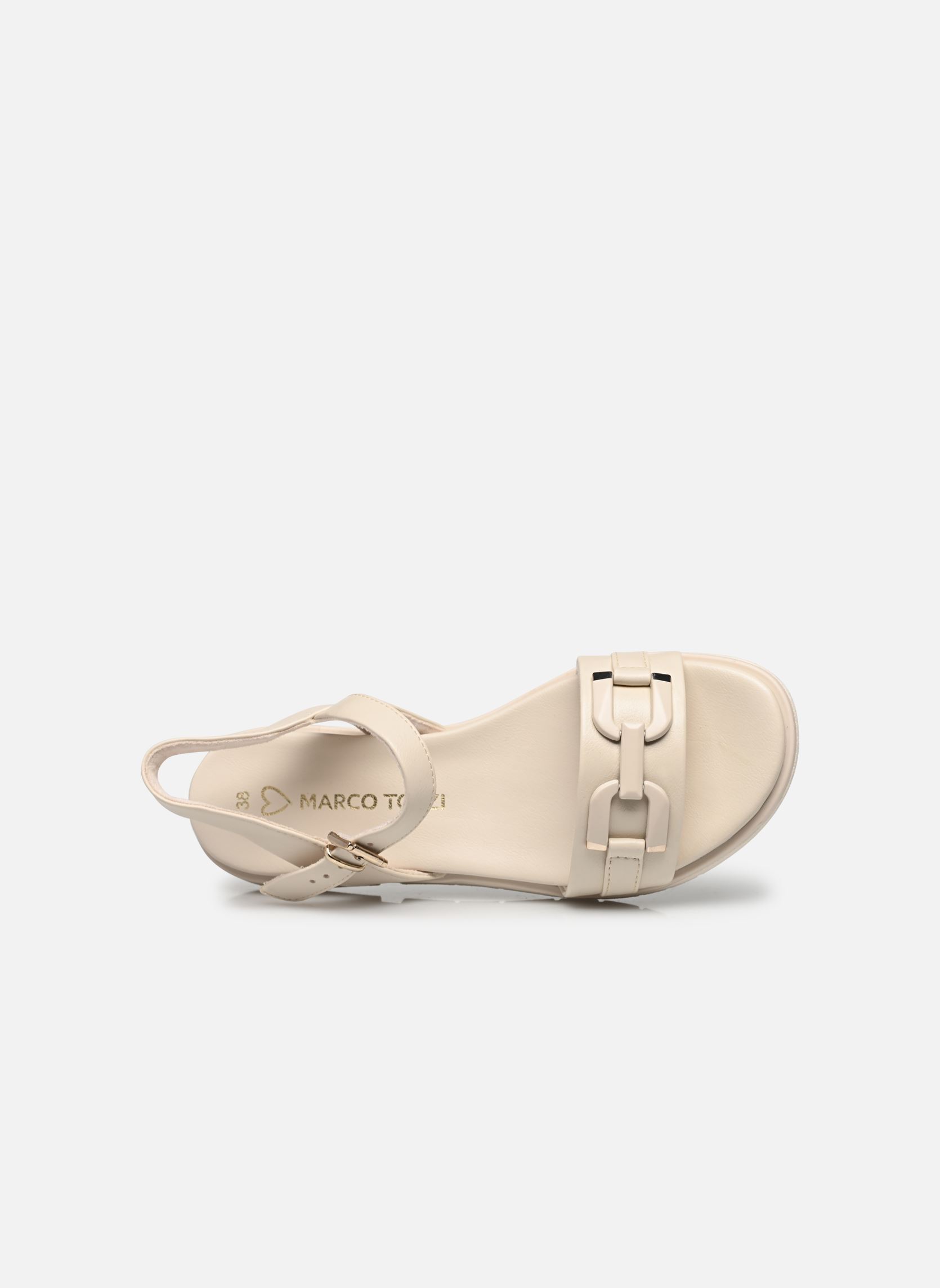 Sandales plates 28406-42 femme beige Marco Tozzi Sandales plates 28406-42 femme beige CREAM