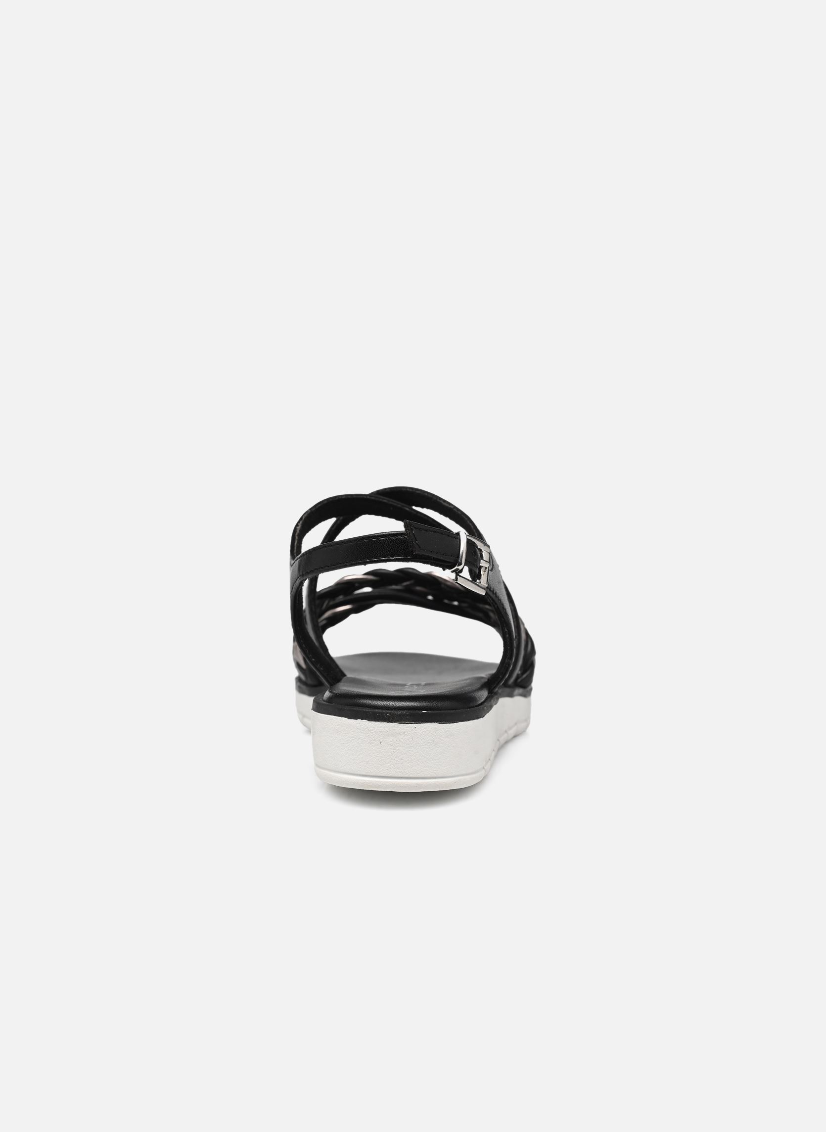Sandali con zeppa e plateau 28608-42 donna nero Marco Tozzi Sandali con zeppa e plateau 28608-42 donna nero BLACK COMB