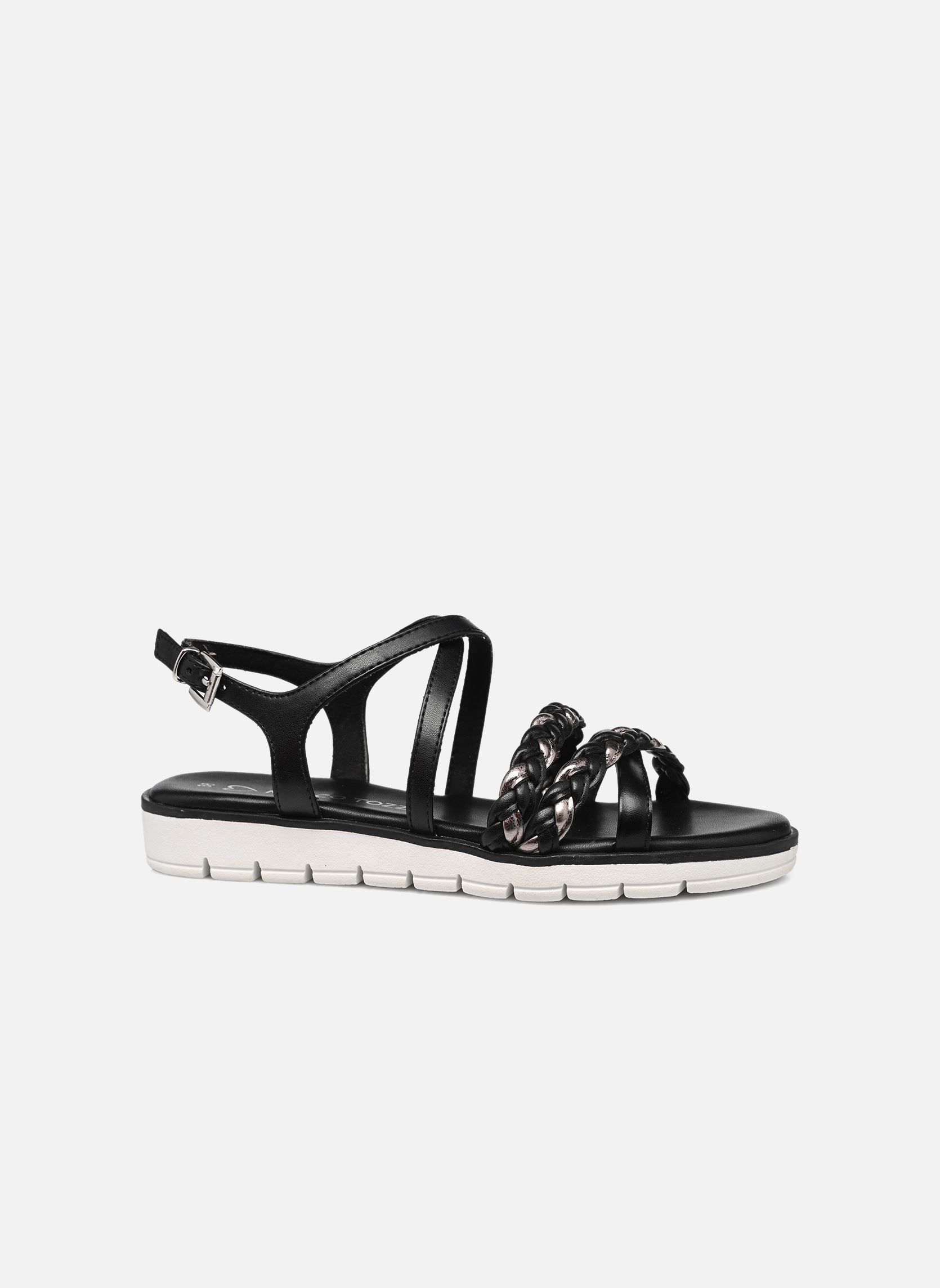 Sandali con zeppa e plateau 28608-42 donna nero Marco Tozzi Sandali con zeppa e plateau 28608-42 donna nero BLACK COMB