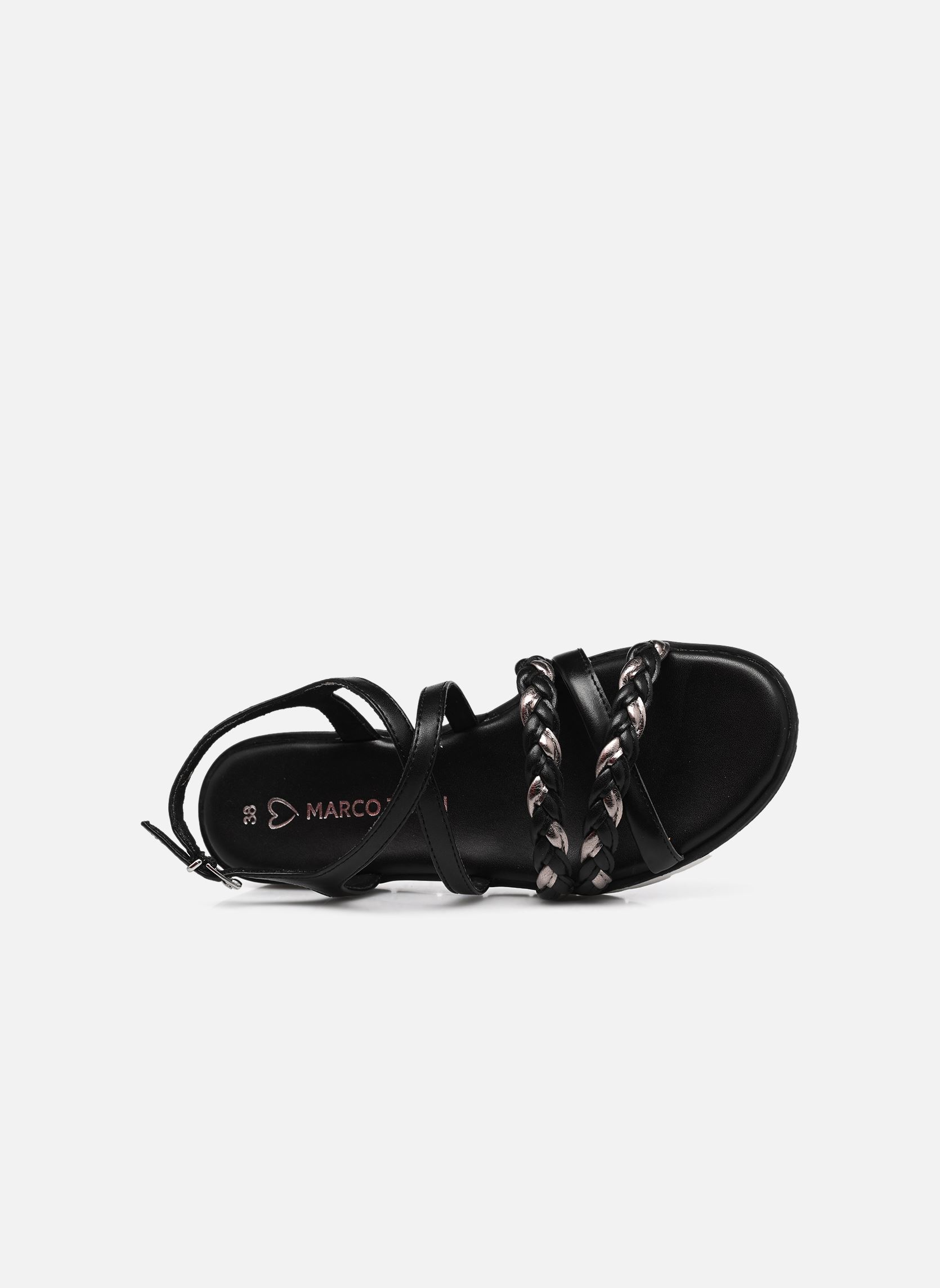 Sandali con zeppa e plateau 28608-42 donna nero Marco Tozzi Sandali con zeppa e plateau 28608-42 donna nero BLACK COMB
