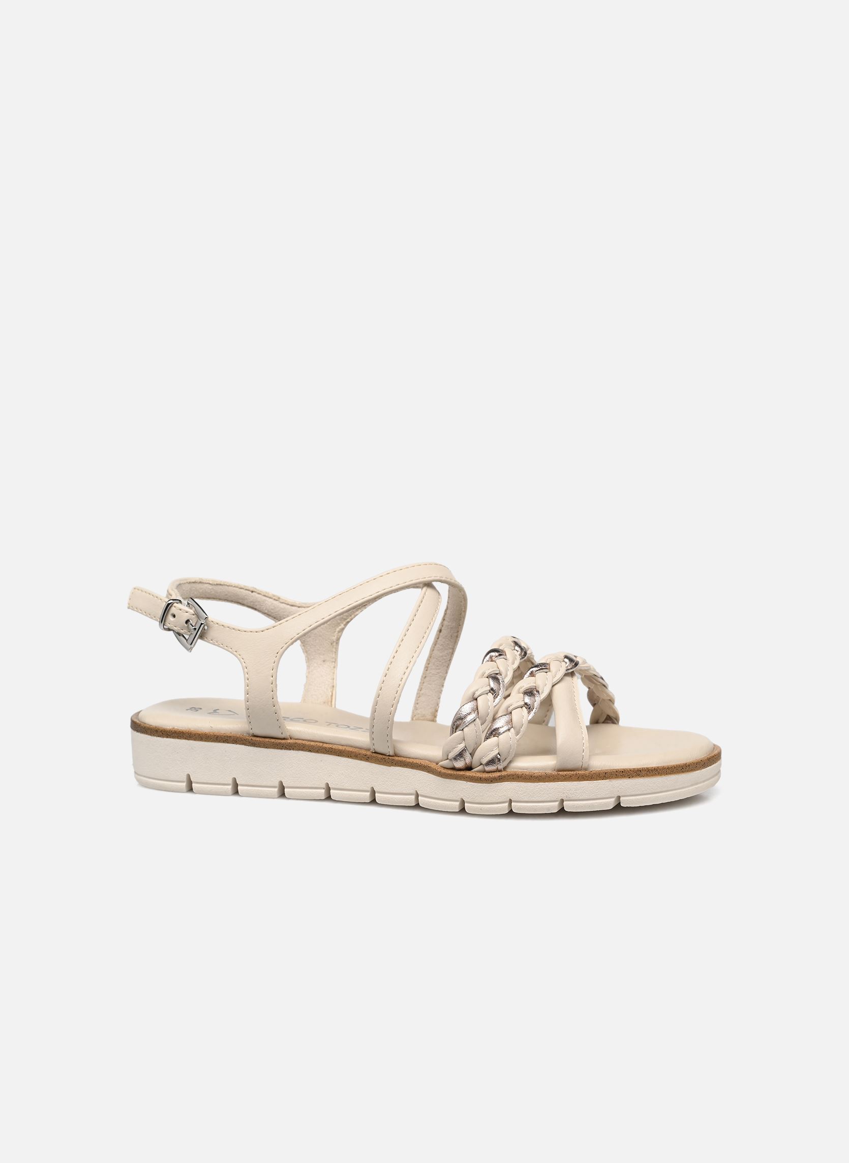 Keil- und Plateausandalen 28608-42 damen beige Marco Tozzi Keil- und Plateausandalen 28608-42 damen beige CREAM COMB