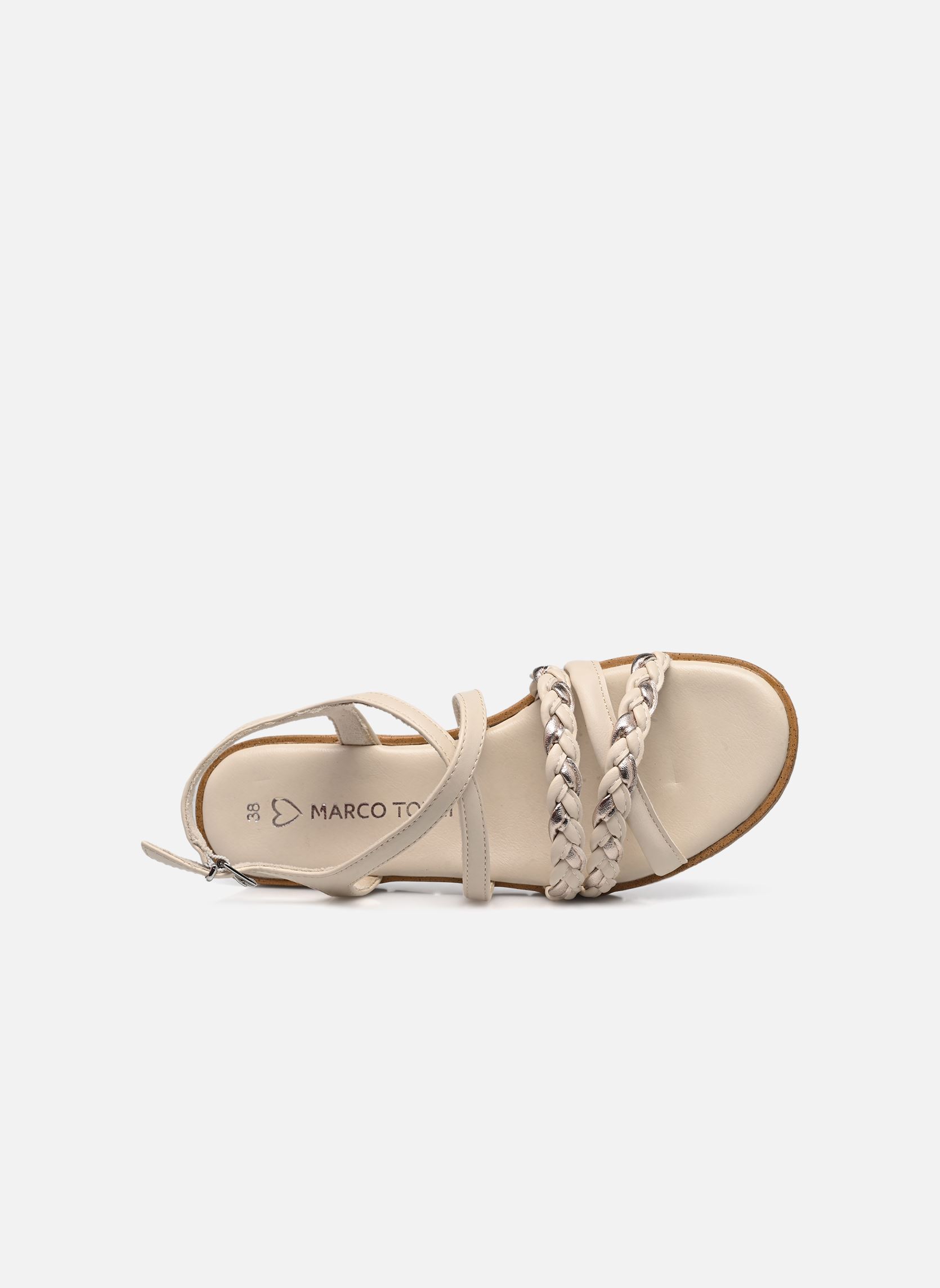 Keil- und Plateausandalen 28608-42 damen beige Marco Tozzi Keil- und Plateausandalen 28608-42 damen beige CREAM COMB