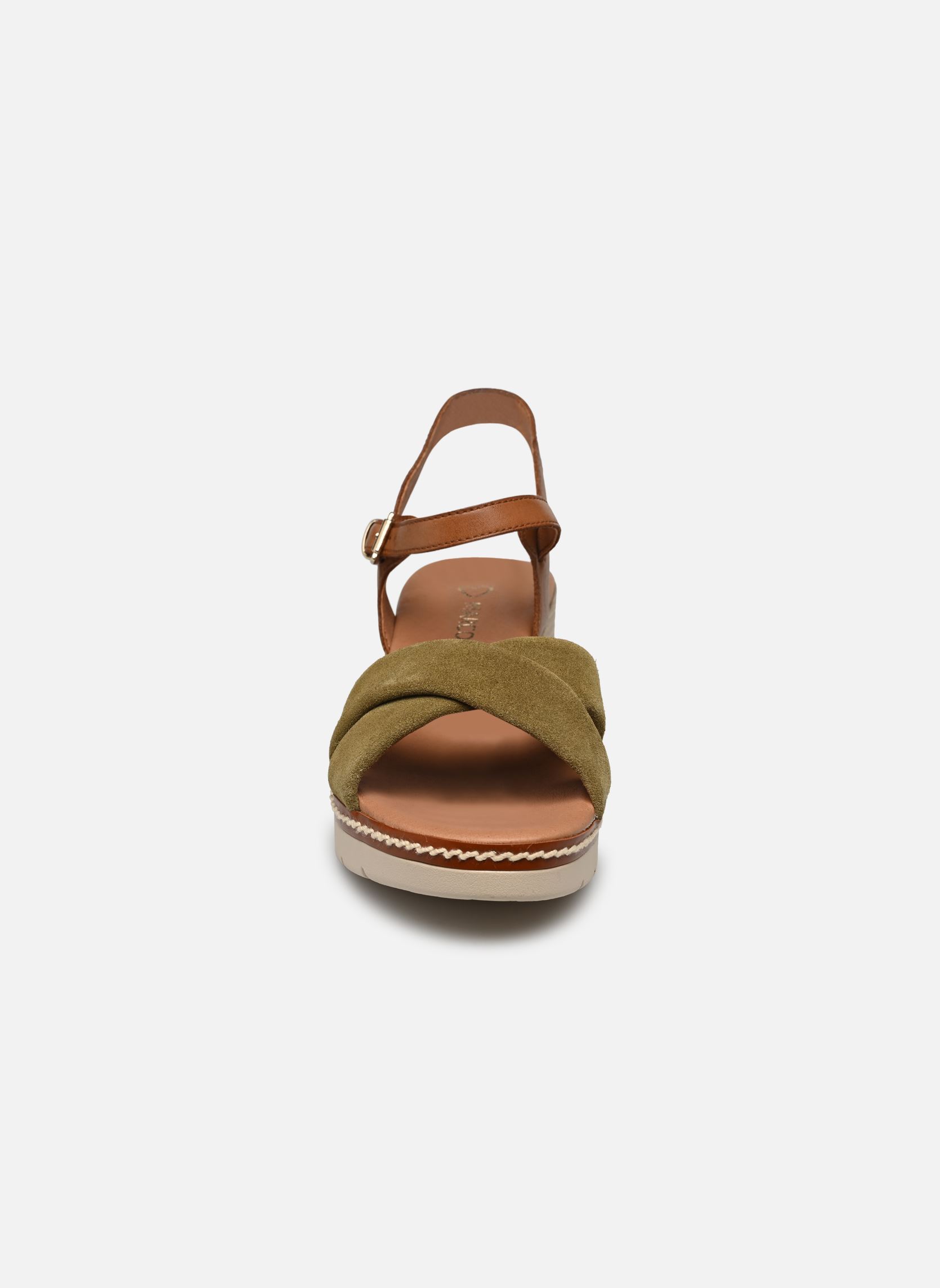 Sandales compensées et plateformes 28722-42 femme vert Marco Tozzi Sandales compensées et plateformes 28722-42 femme vert FERN GREEN COM