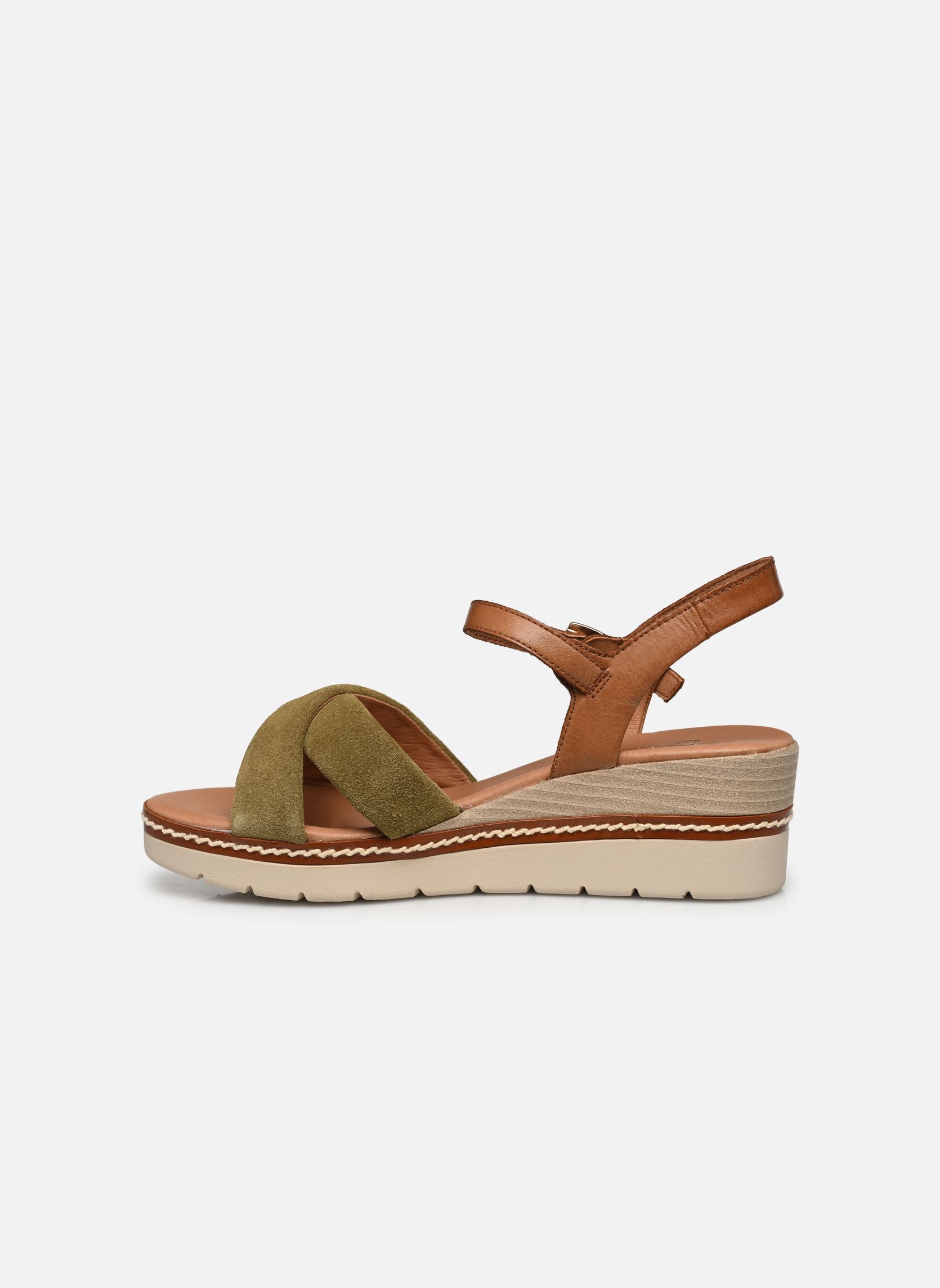 Sandales compensées et plateformes 28722-42 femme vert Marco Tozzi Sandales compensées et plateformes 28722-42 femme vert FERN GREEN COM