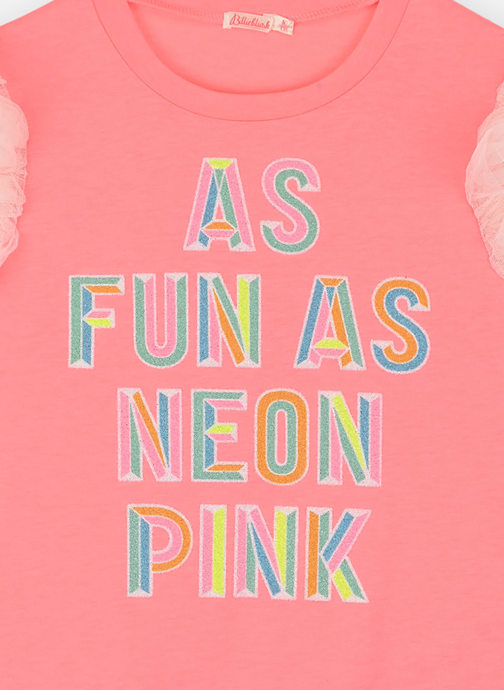 Tee-shirts manches courtes U20067 fille rose Billieblush Tee-shirts manches courtes U20067 fille rose ROSE FLUO
