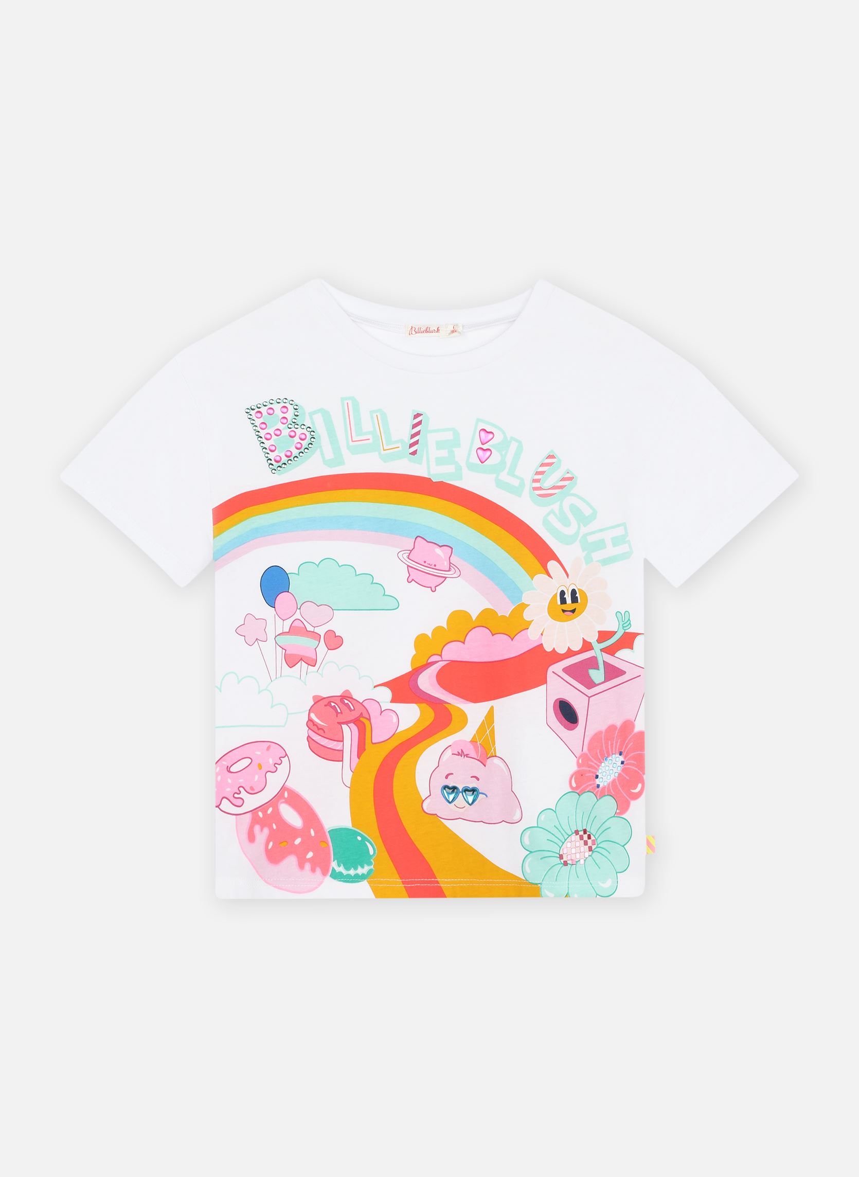 Kurzarm-T-Shirts U20072 mädchen weiß Billieblush Kurzarm-T-Shirts U20072 mädchen weiß Blanc