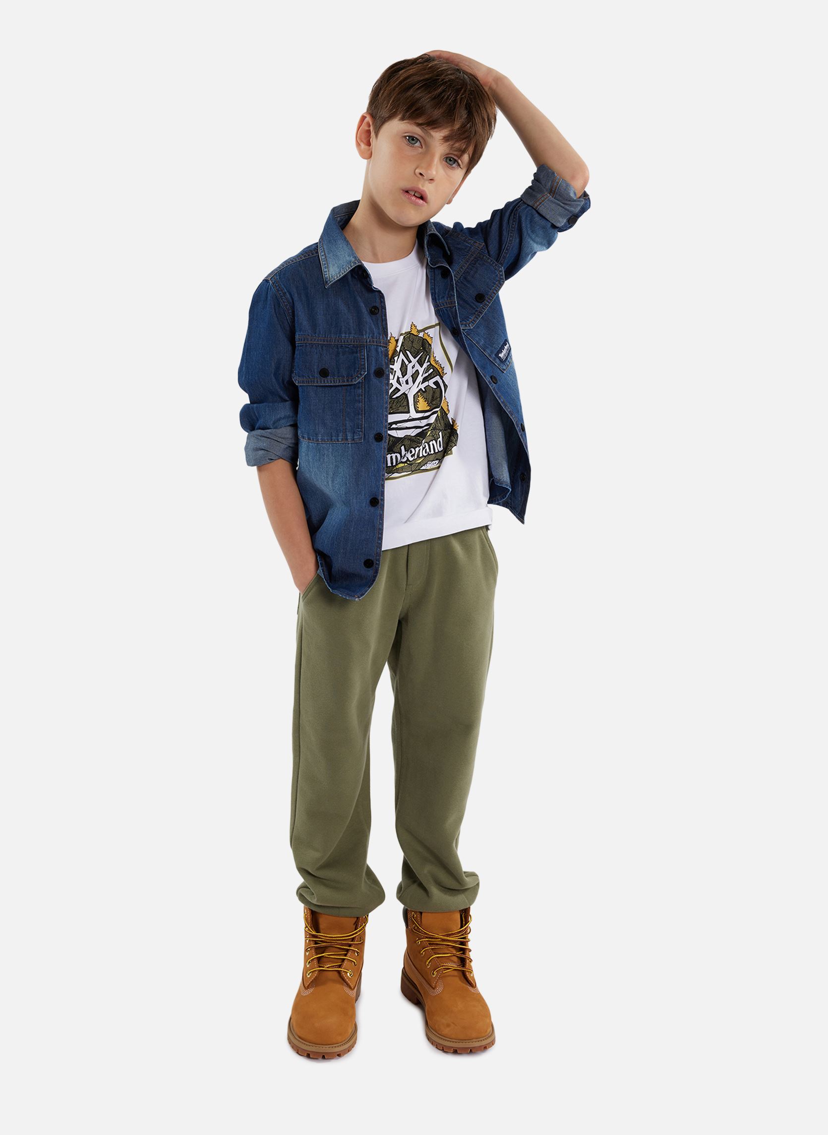Kurzarm-T-Shirts T60092 jungen weiß Timberland Kurzarm-T-Shirts T60092 jungen weiß BLANC