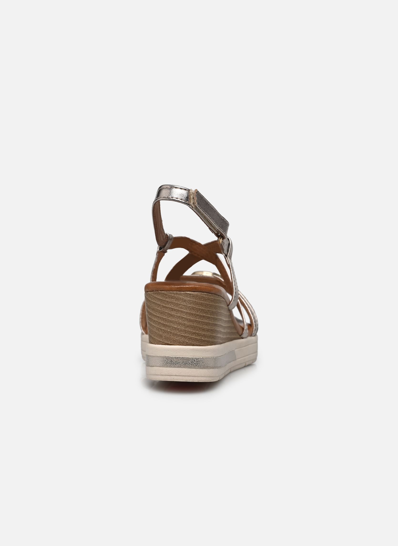 Sandalen met sleehak en plateau 88307-42 dames goud en brons Tamaris Comfort Sandalen met sleehak en plateau 88307-42 dames goud en brons LT GOLD