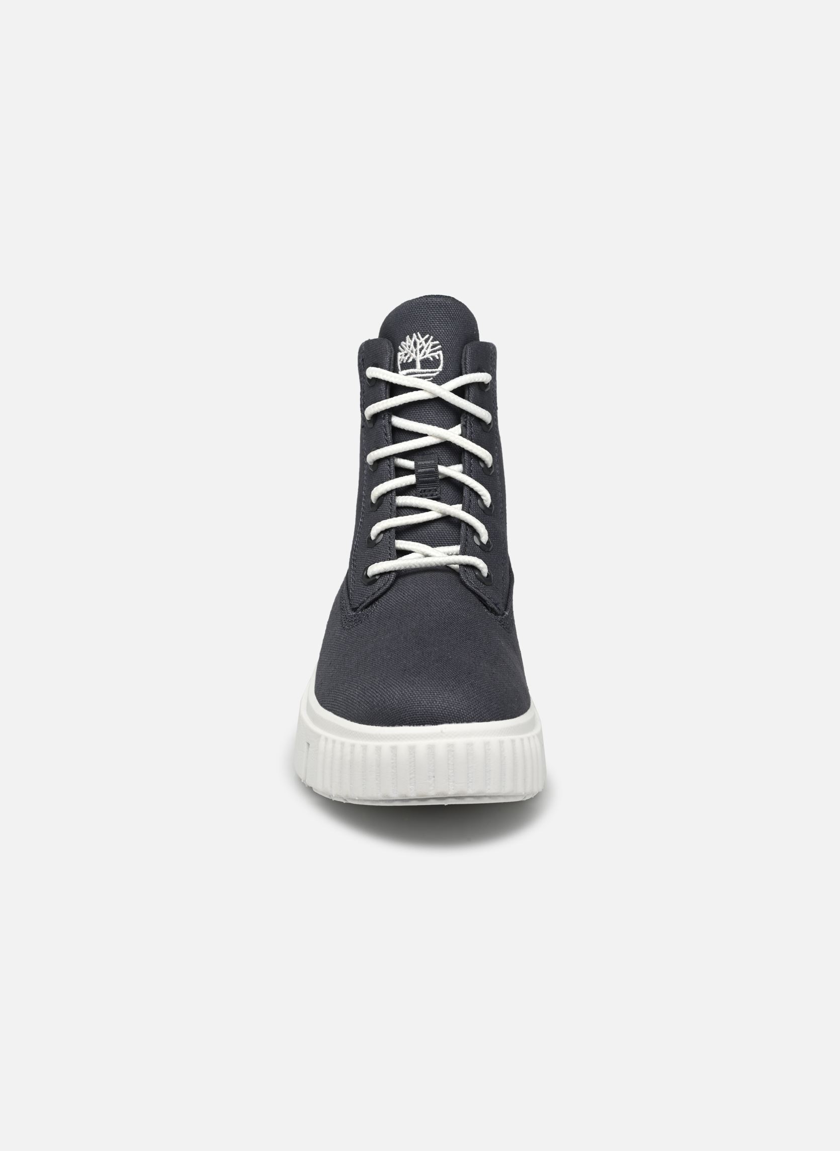 Stivaletti con lacci GreyfieldMID LACE BOOT donna blu Timberland Stivaletti con lacci GreyfieldMID LACE BOOT donna blu GREYFIELD DARK BLUE CANVAS