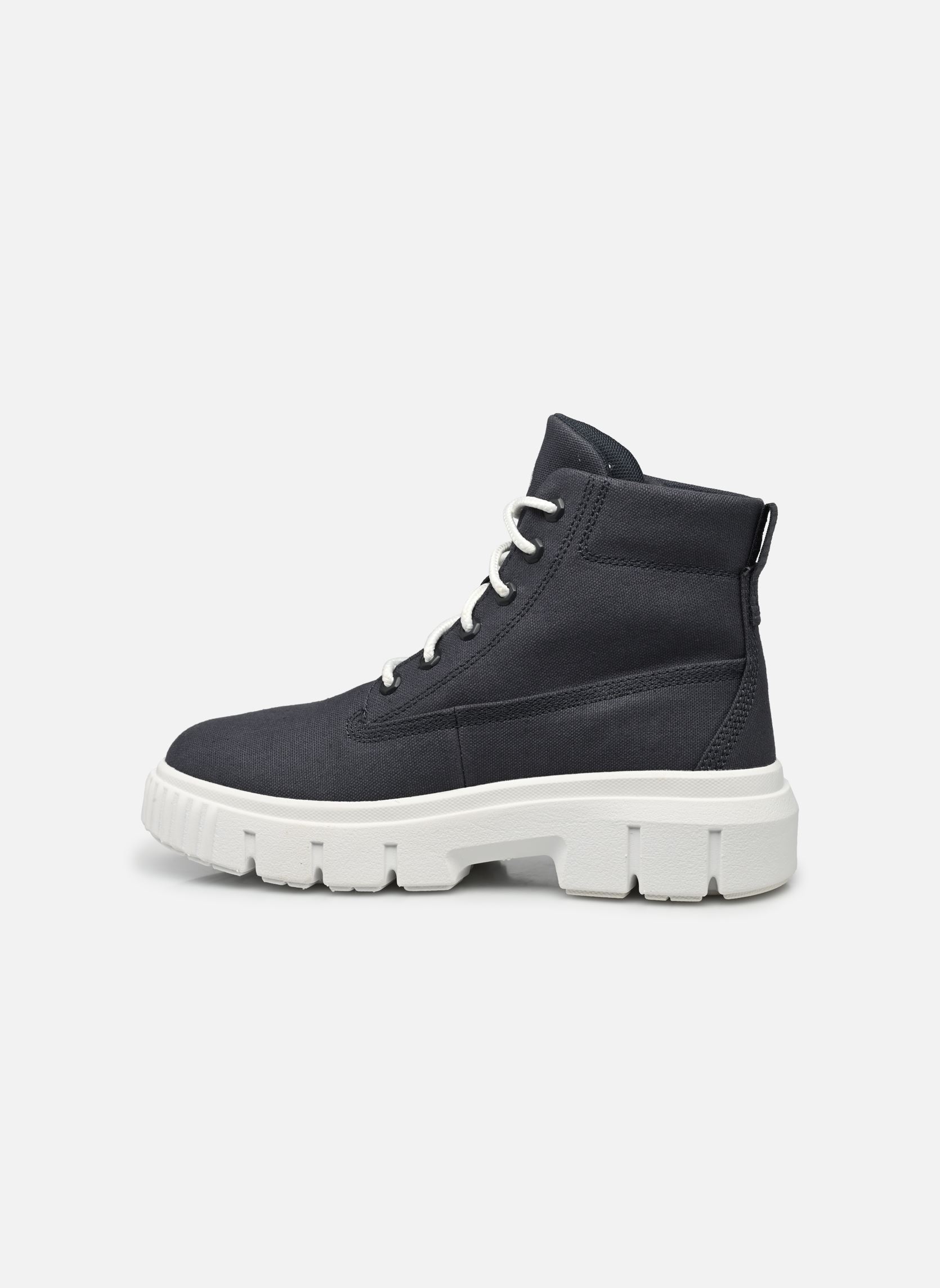 Stivaletti con lacci GreyfieldMID LACE BOOT donna blu Timberland Stivaletti con lacci GreyfieldMID LACE BOOT donna blu GREYFIELD DARK BLUE CANVAS