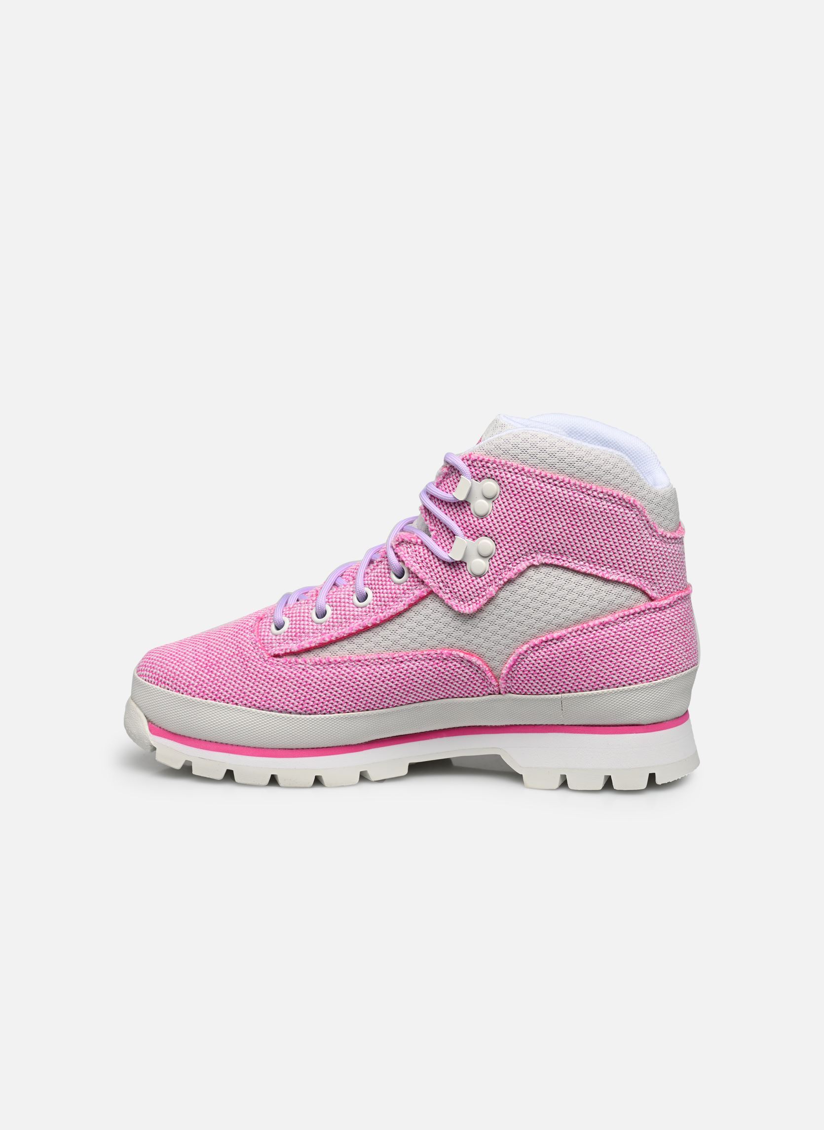 Bottines à lacets Euro Hiker TB0A femme rose Timberland Bottines à lacets Euro Hiker TB0A femme rose EURO HIKER BRIGHT PINK KNIT