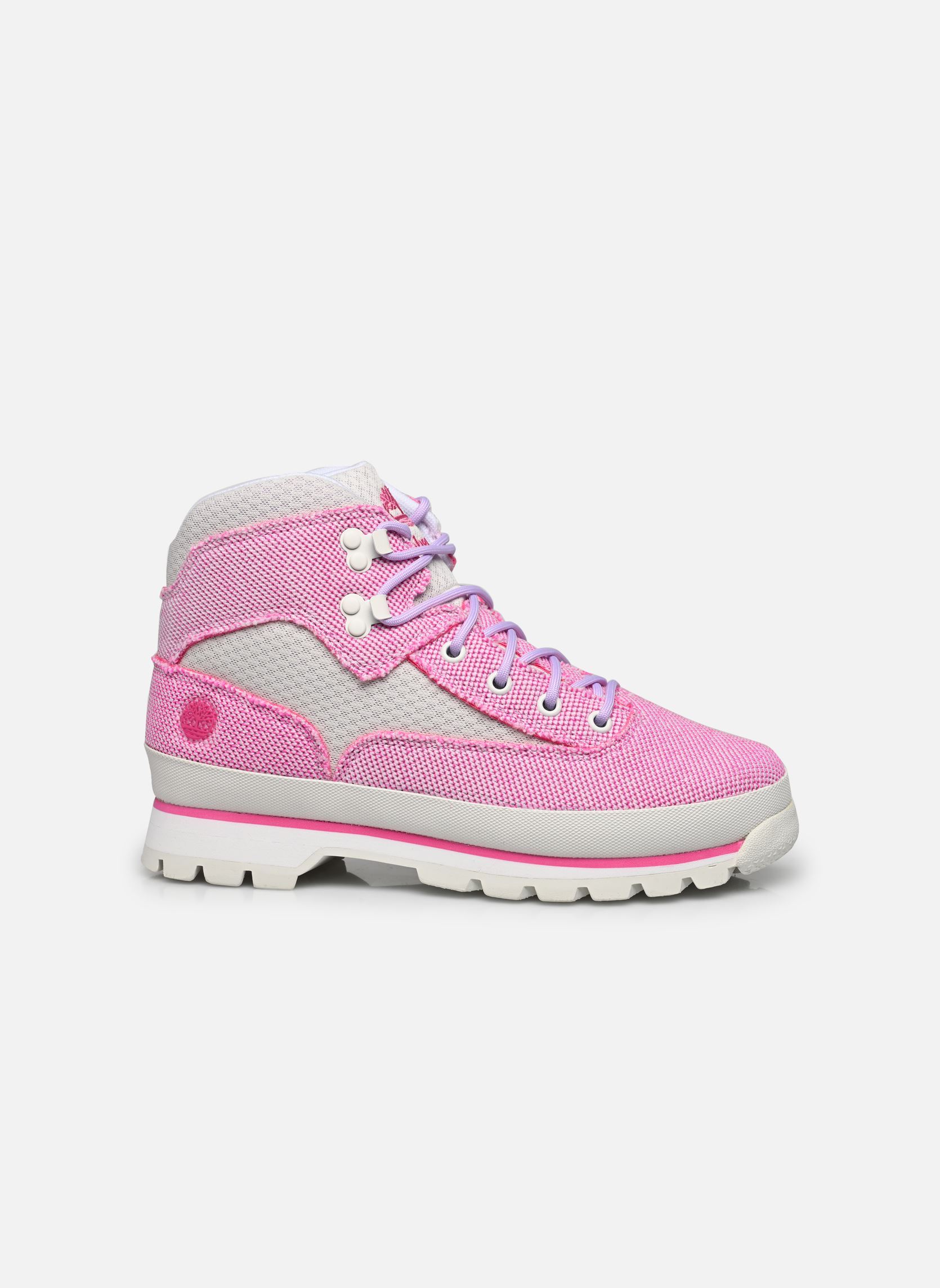 Bottines à lacets Euro Hiker TB0A femme rose Timberland Bottines à lacets Euro Hiker TB0A femme rose EURO HIKER BRIGHT PINK KNIT