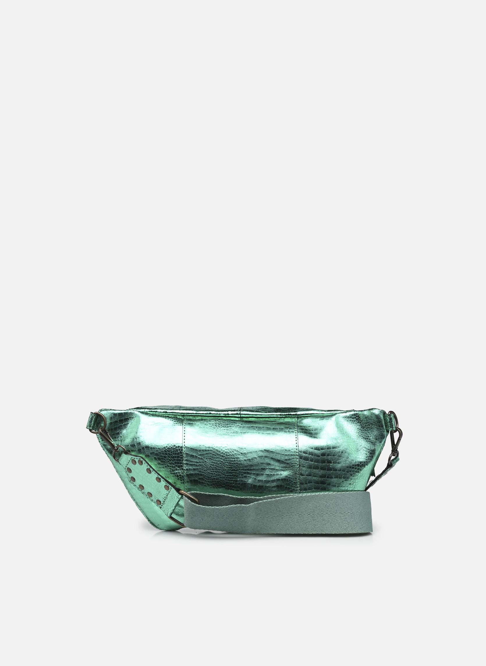 Heuptassen Pcmilla Leather Bumbag Fc dames groen Pieces Heuptassen Pcmilla Leather Bumbag Fc dames groen AQUA GREEN METALLIC CROCO