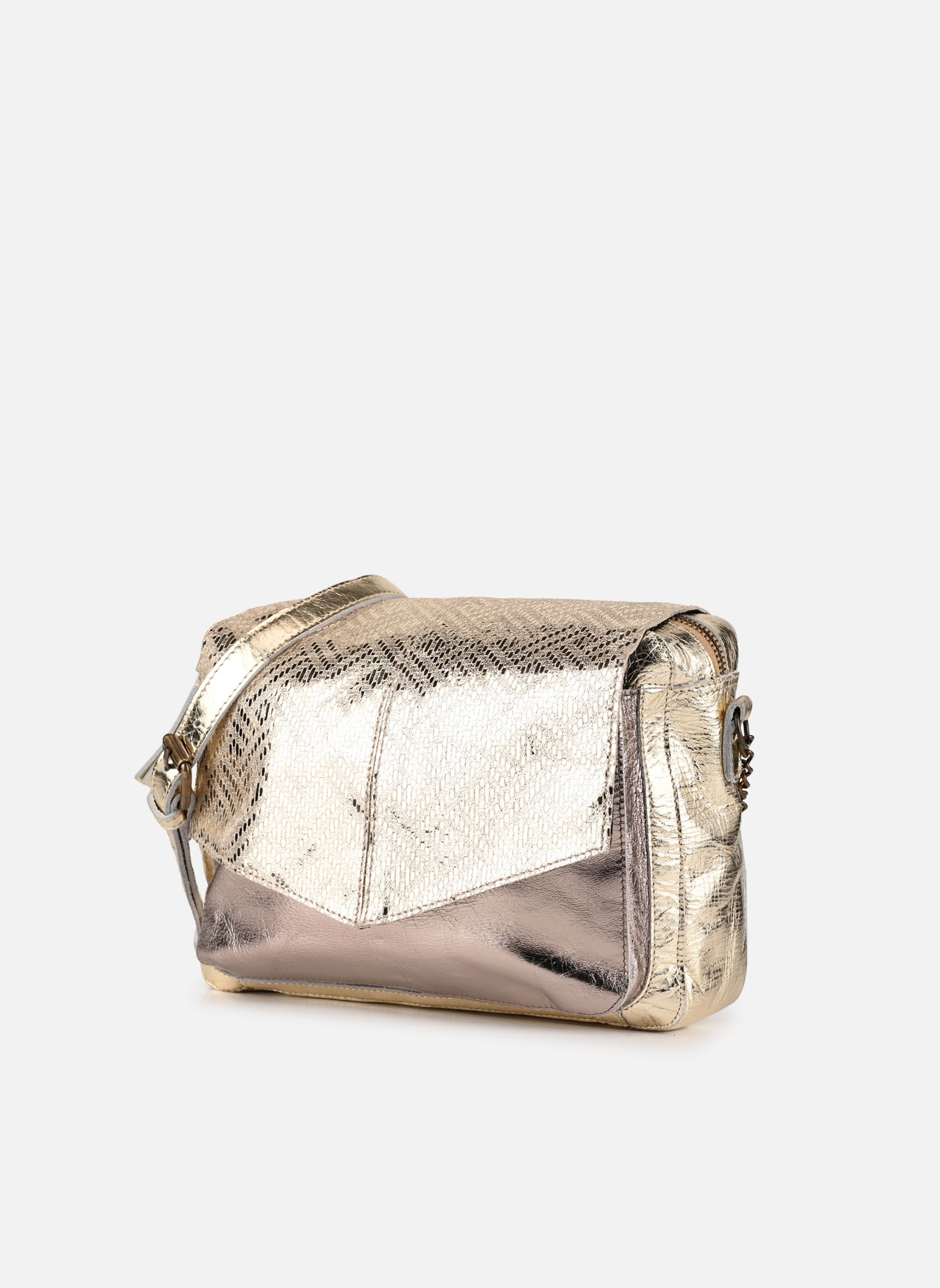 Sacs bandoulière Pcselva Leather Large Cross Body Fc femme argent Pieces Sacs bandoulière Pcselva Leather Large Cross Body Fc femme argent GOLD COLOUR METALLIC WEAVE