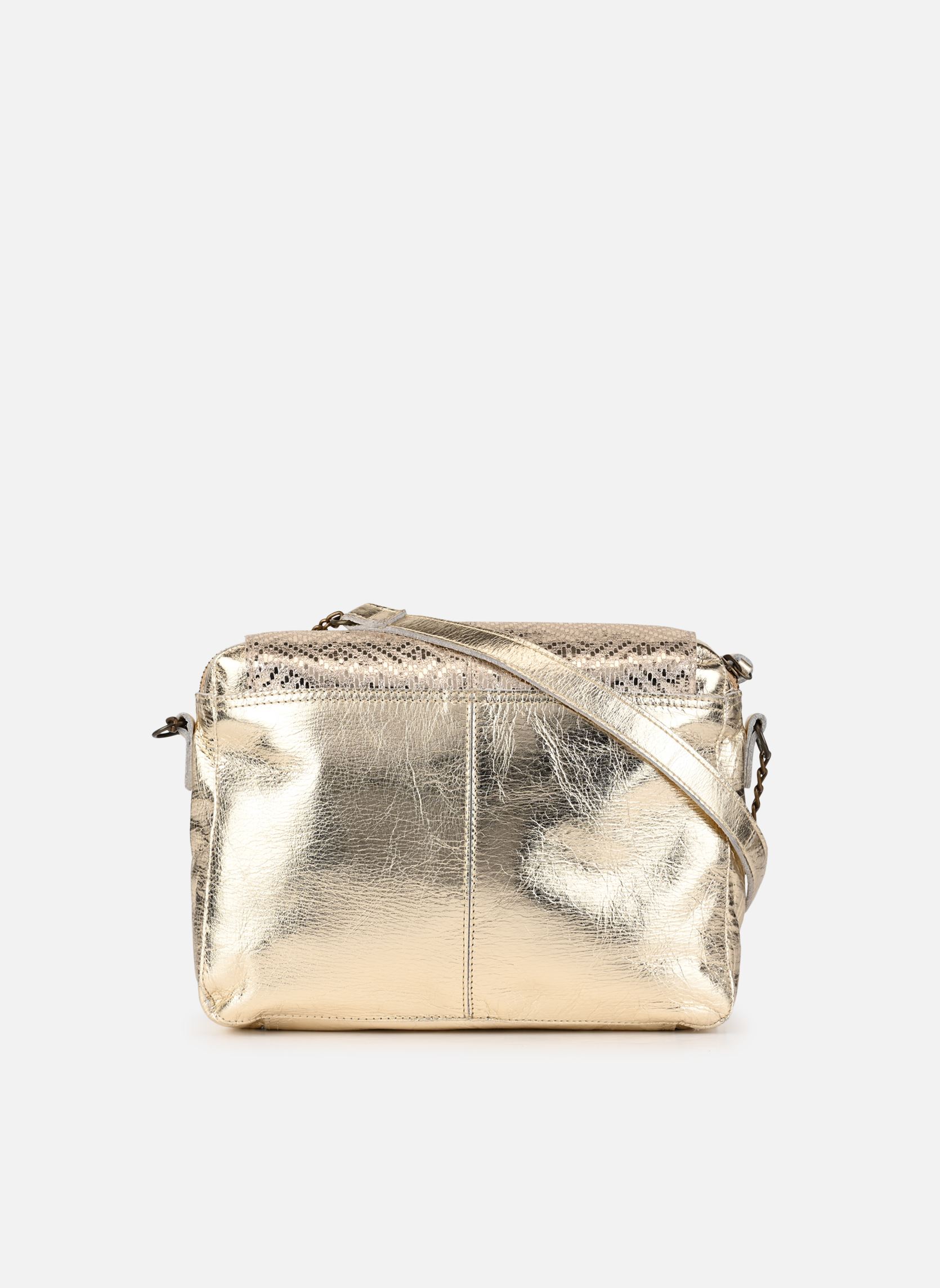 Sacs bandoulière Pcselva Leather Large Cross Body Fc femme argent Pieces Sacs bandoulière Pcselva Leather Large Cross Body Fc femme argent GOLD COLOUR METALLIC WEAVE