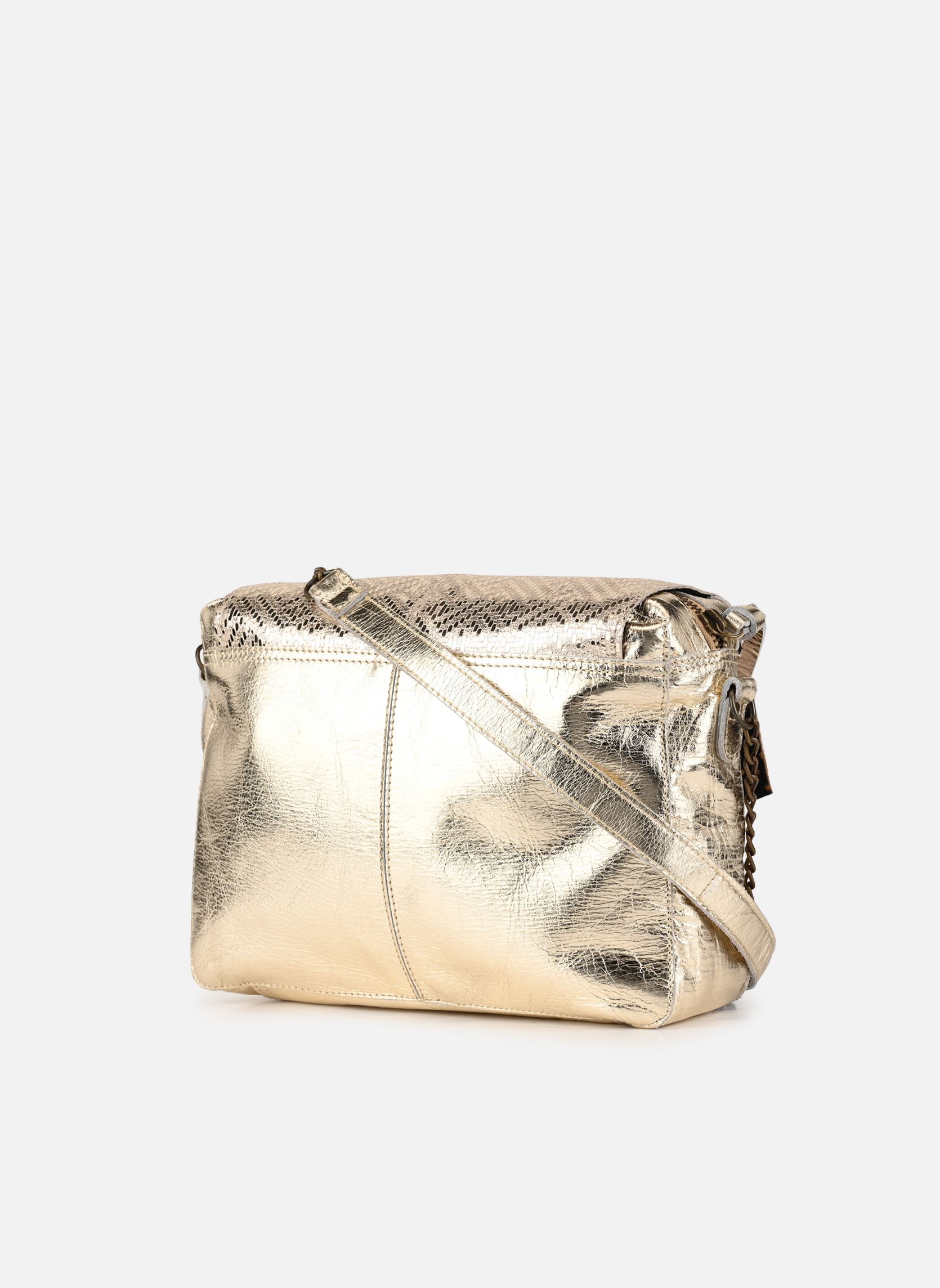 Sacs bandoulière Pcselva Leather Large Cross Body Fc femme argent Pieces Sacs bandoulière Pcselva Leather Large Cross Body Fc femme argent GOLD COLOUR METALLIC WEAVE