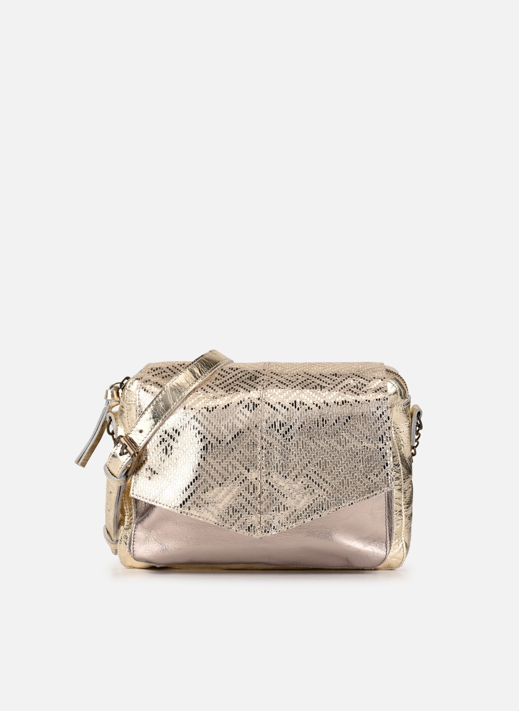Sacs bandoulière Pcselva Leather Large Cross Body Fc femme argent Pieces Sacs bandoulière Pcselva Leather Large Cross Body Fc femme argent GOLD COLOUR METALLIC WEAVE