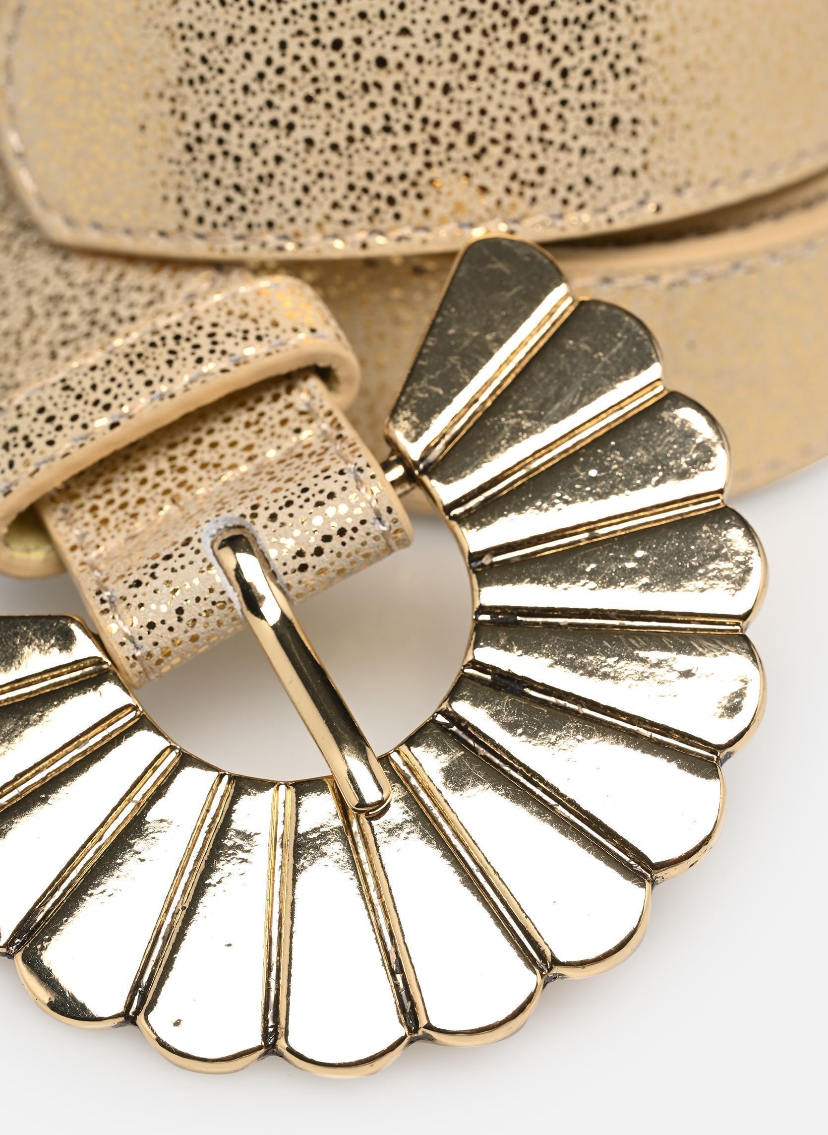 Gürtel PcAtyka Leather Jeans Belt damen gold und bronze Pieces Gürtel PcAtyka Leather Jeans Belt damen gold und bronze GOLD COLOUR