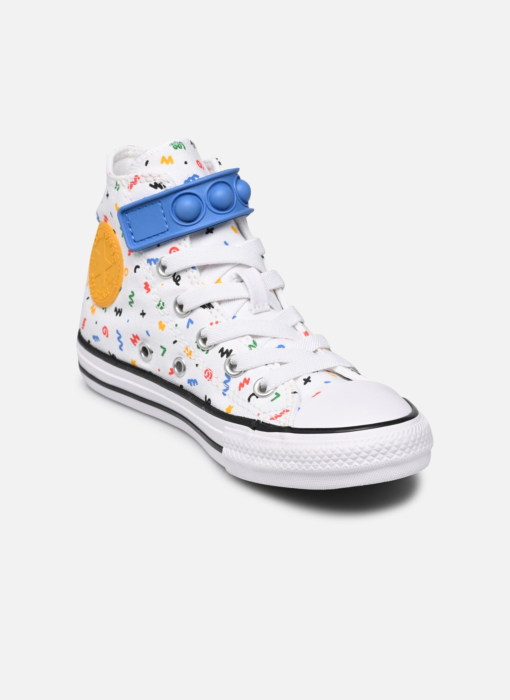 Baskets Converse Chuck Taylor All Star 1V Canvas Polka Doodle Hi C pour Enfant