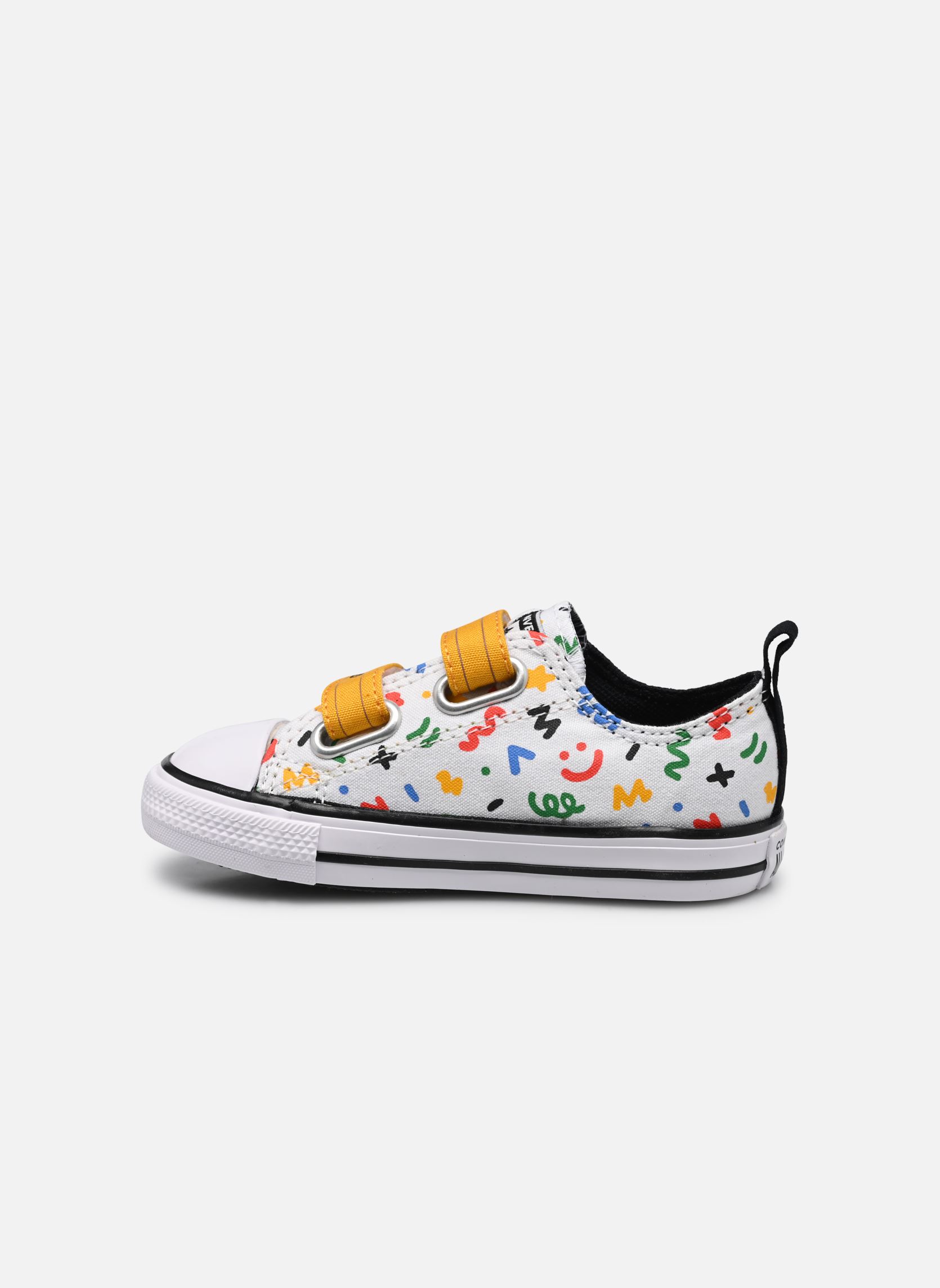 Baskets basses Chuck Taylor All Star 2V Canvas Polka Do blanc Converse Baskets basses Chuck Taylor All Star 2V Canvas Polka Do blanc white/yellow/black