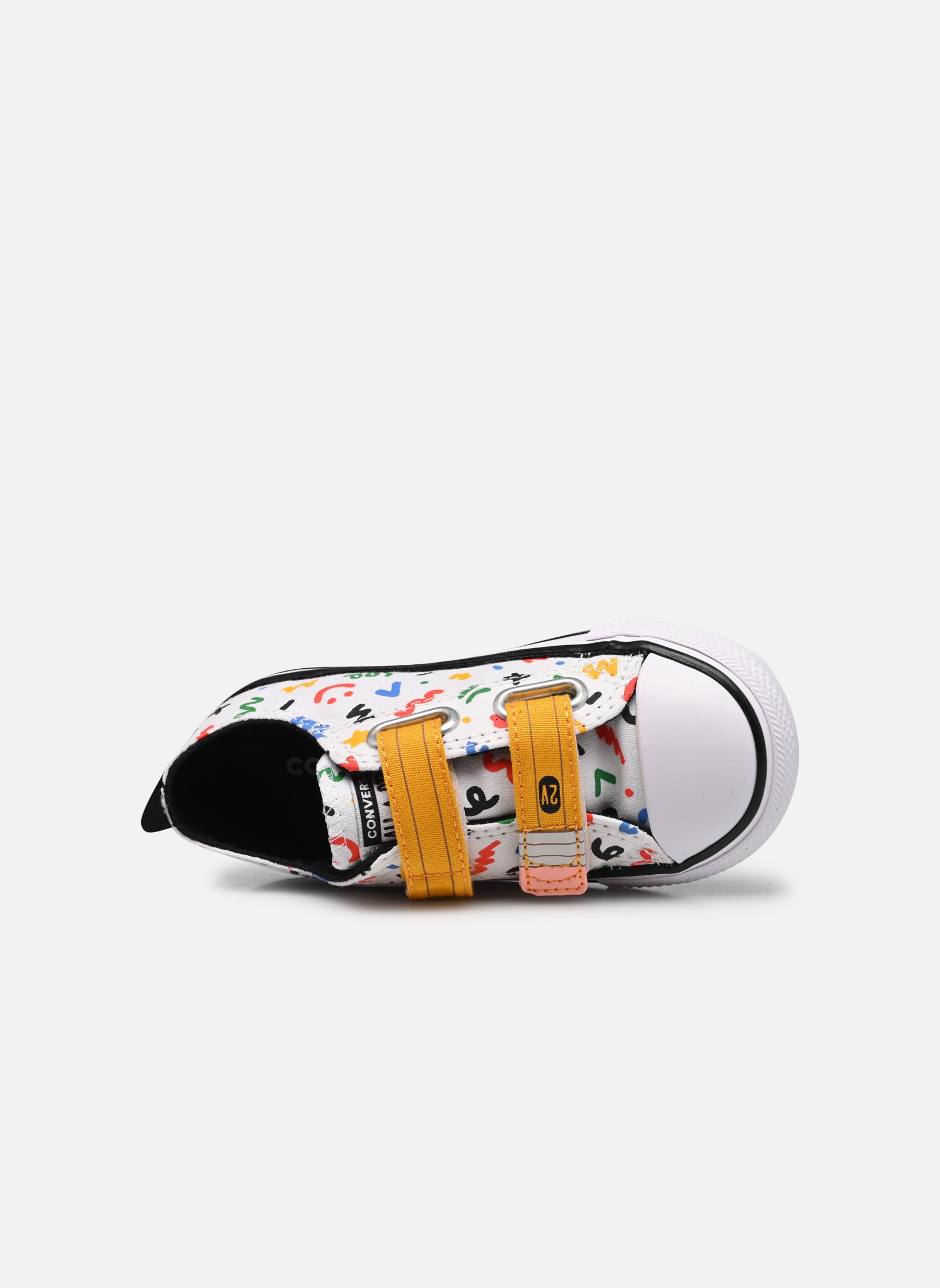 Baskets basses Chuck Taylor All Star 2V Canvas Polka Do blanc Converse Baskets basses Chuck Taylor All Star 2V Canvas Polka Do blanc white/yellow/black