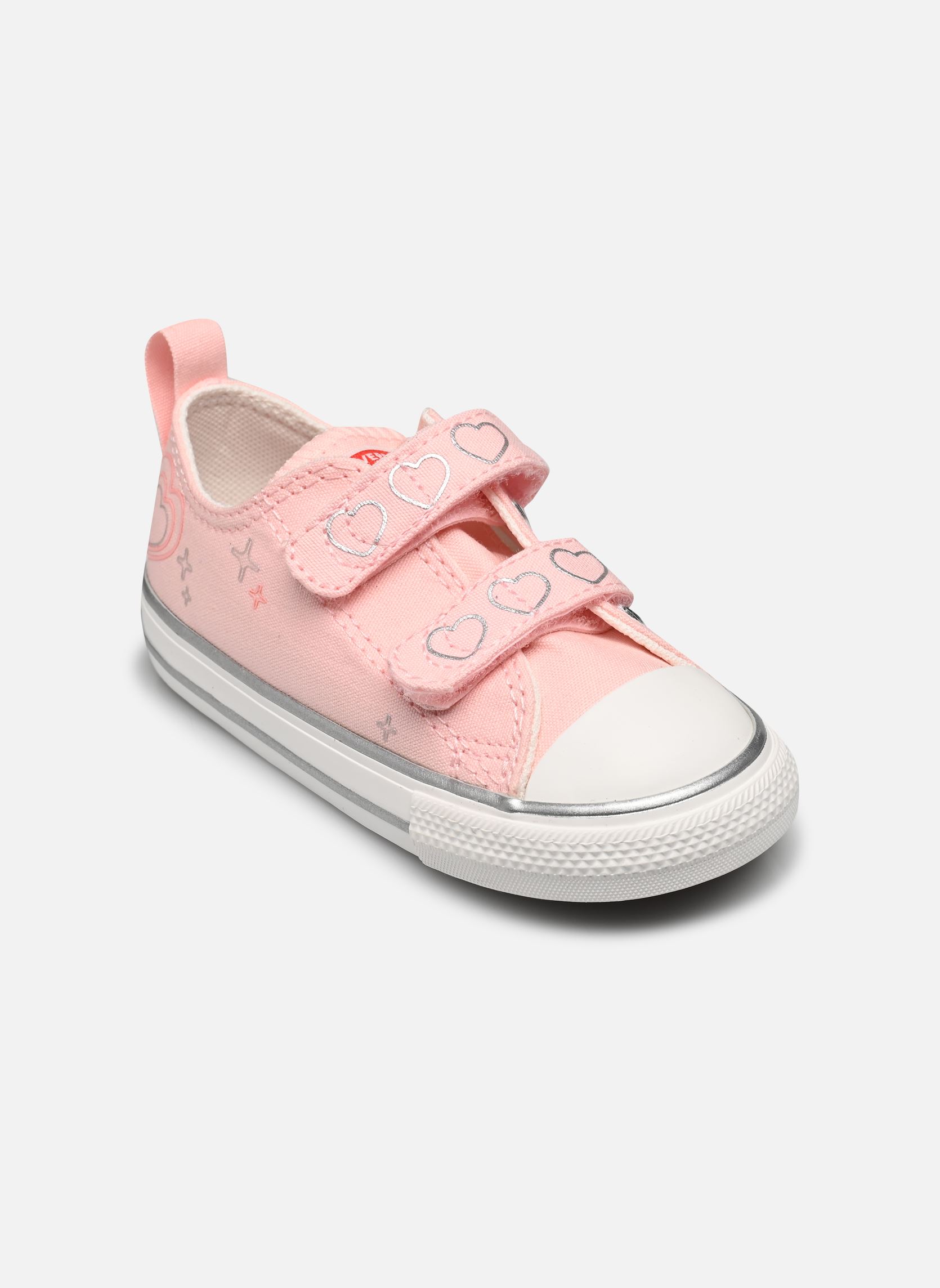 Niedrige Sneaker Chuck Taylor All Star 2V Bemy2k Ox I mädchen rosa Converse Niedrige Sneaker Chuck Taylor All Star 2V Bemy2k Ox I mädchen rosa Donut Glaze/Vintage White