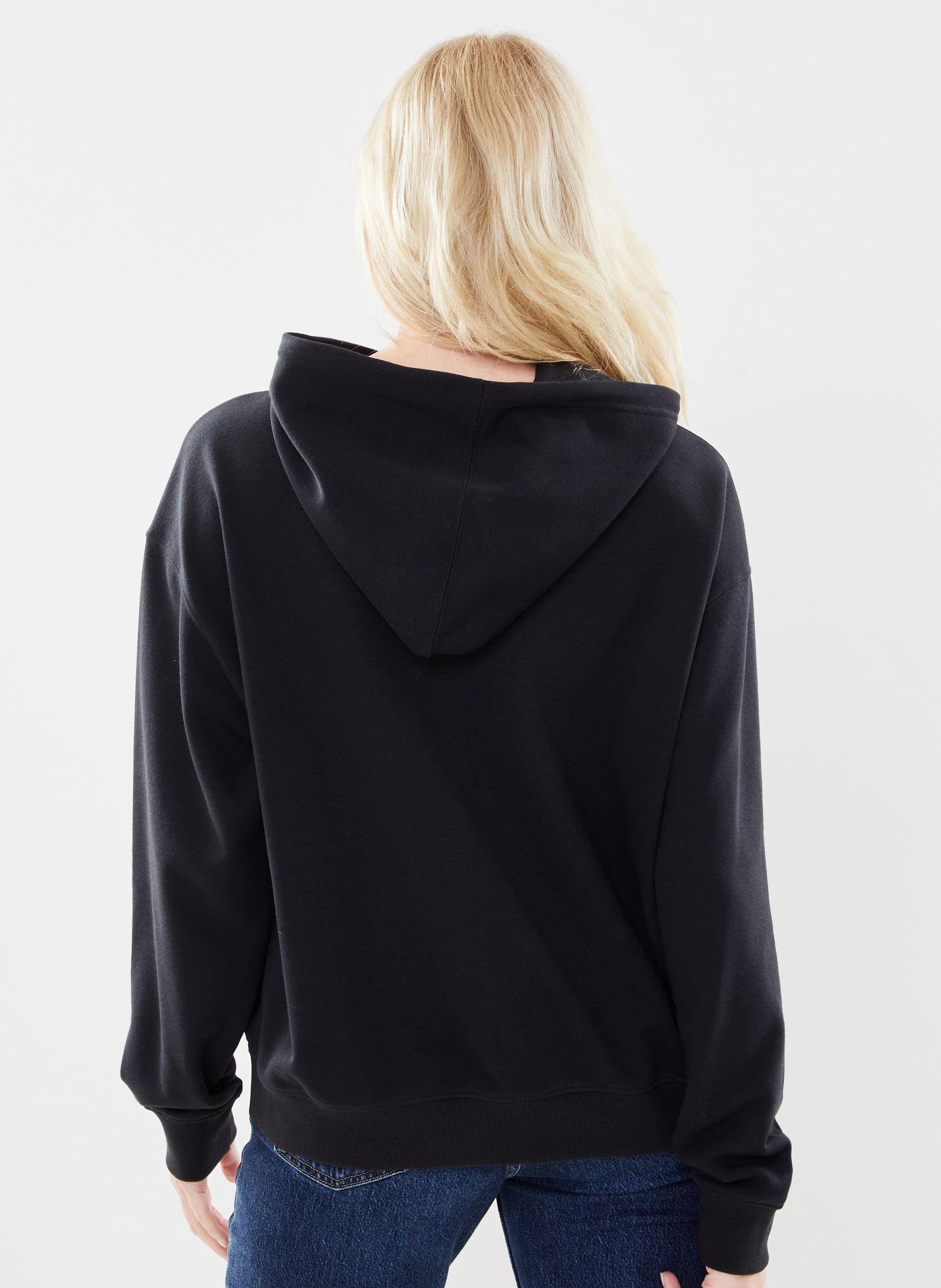 Sweats à capuche SE FT HOODIE W femme noir New Balance Sweats à capuche SE FT HOODIE W femme noir Black