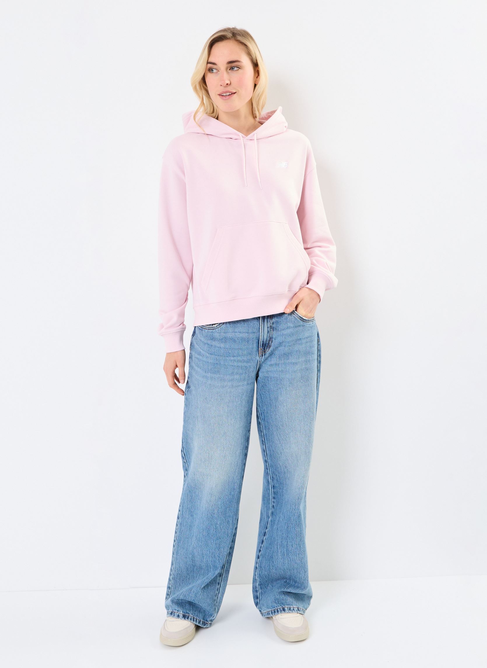 Kapuzenpullover SE FT HOODIE W damen rosa New Balance Kapuzenpullover SE FT HOODIE W damen rosa Rose Sugar