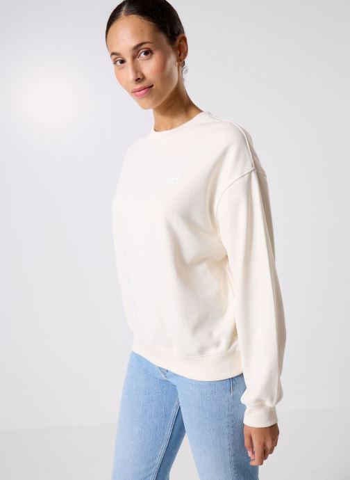 New Balance Sweater Sport Essentials French Terry Crew dames wit