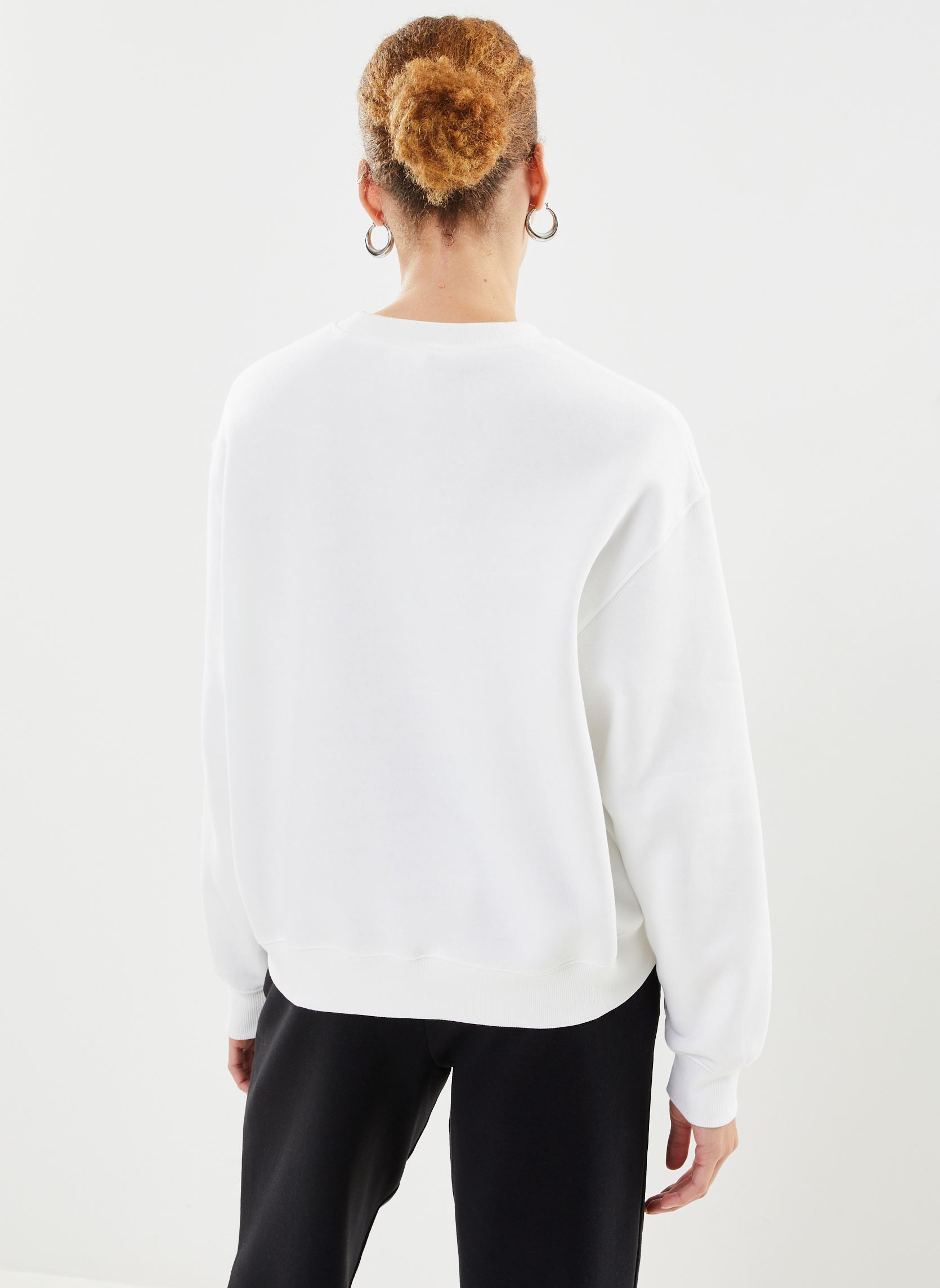 Sweater IC FLEECE CREW W dames wit New Balance Sweater IC FLEECE CREW W dames wit White