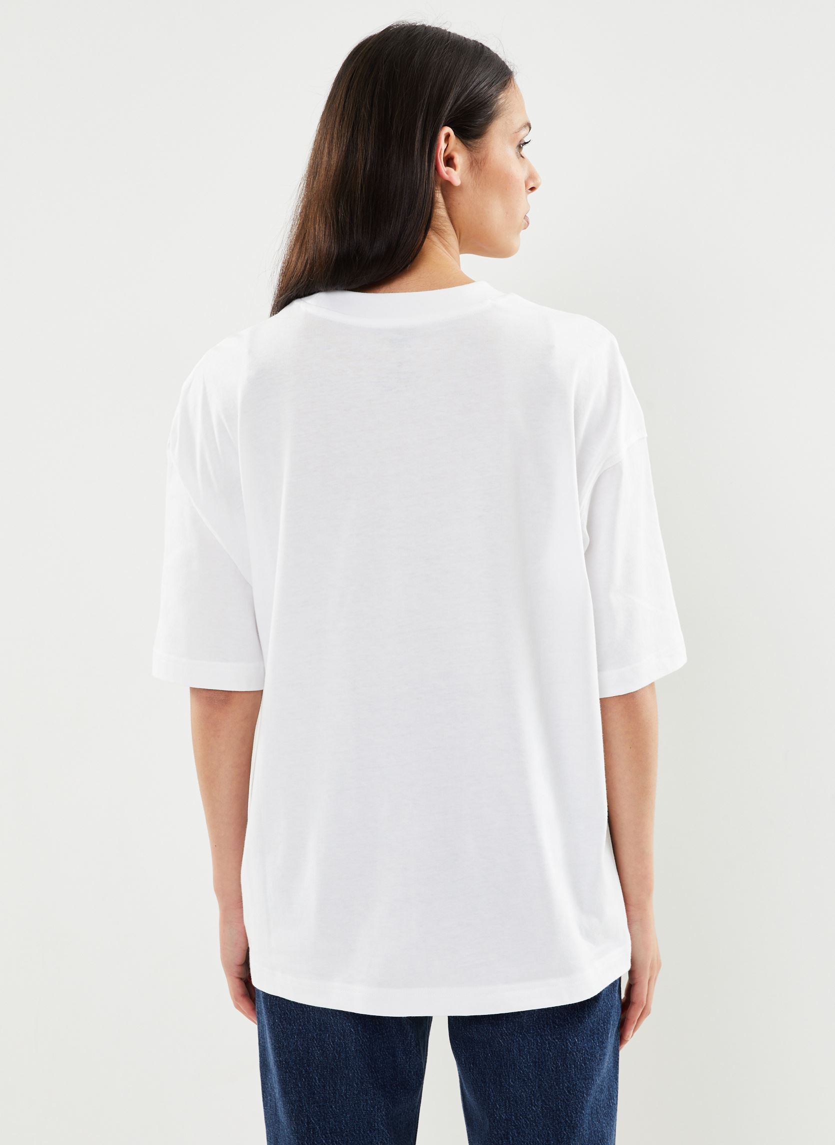 Tee-shirts manches courtes IC JR T-SHIRT W femme blanc New Balance Tee-shirts manches courtes IC JR T-SHIRT W femme blanc White