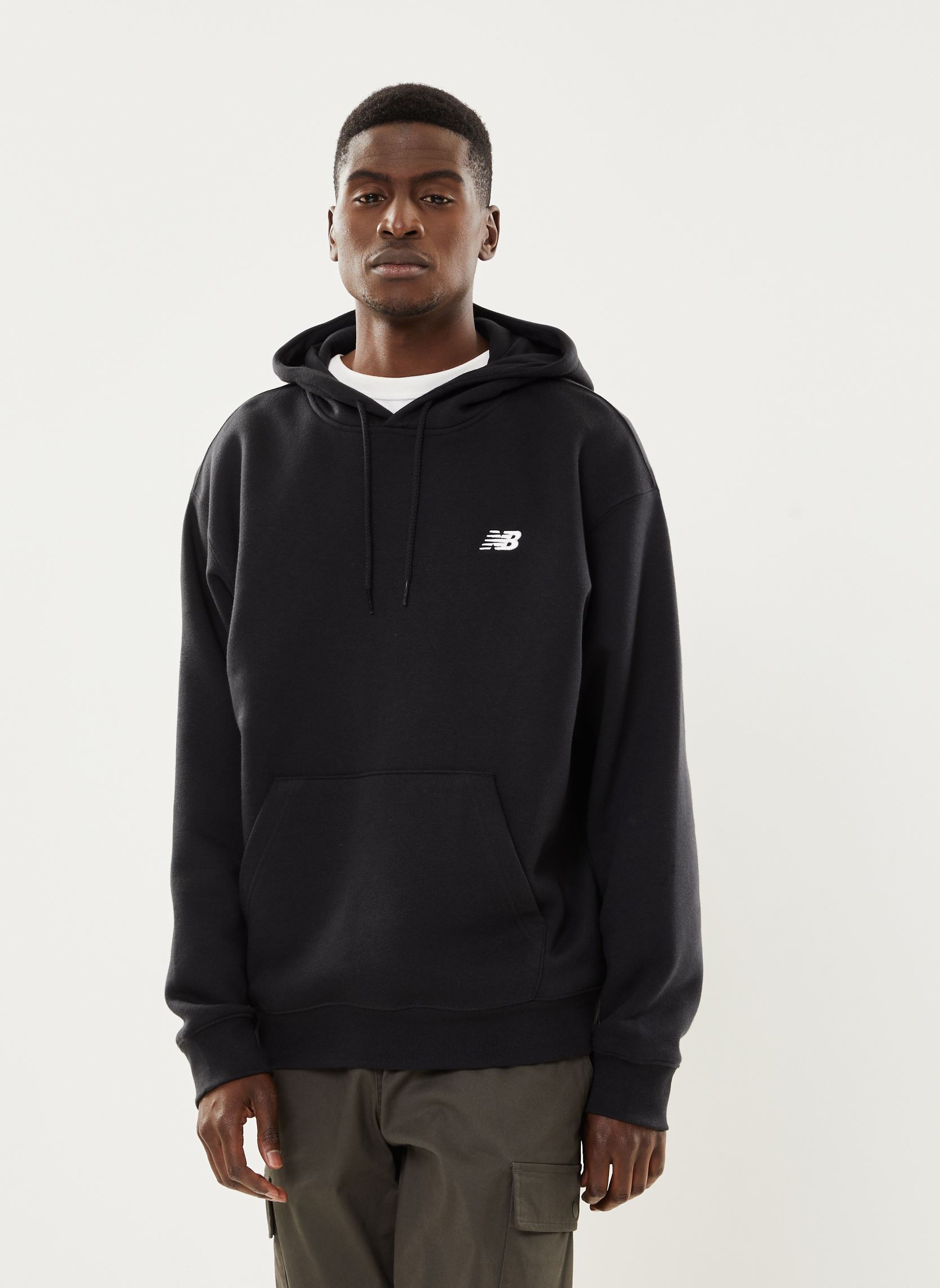 Sweat shirt New Balance SMALL LOGO HOODIE EU - vue 5