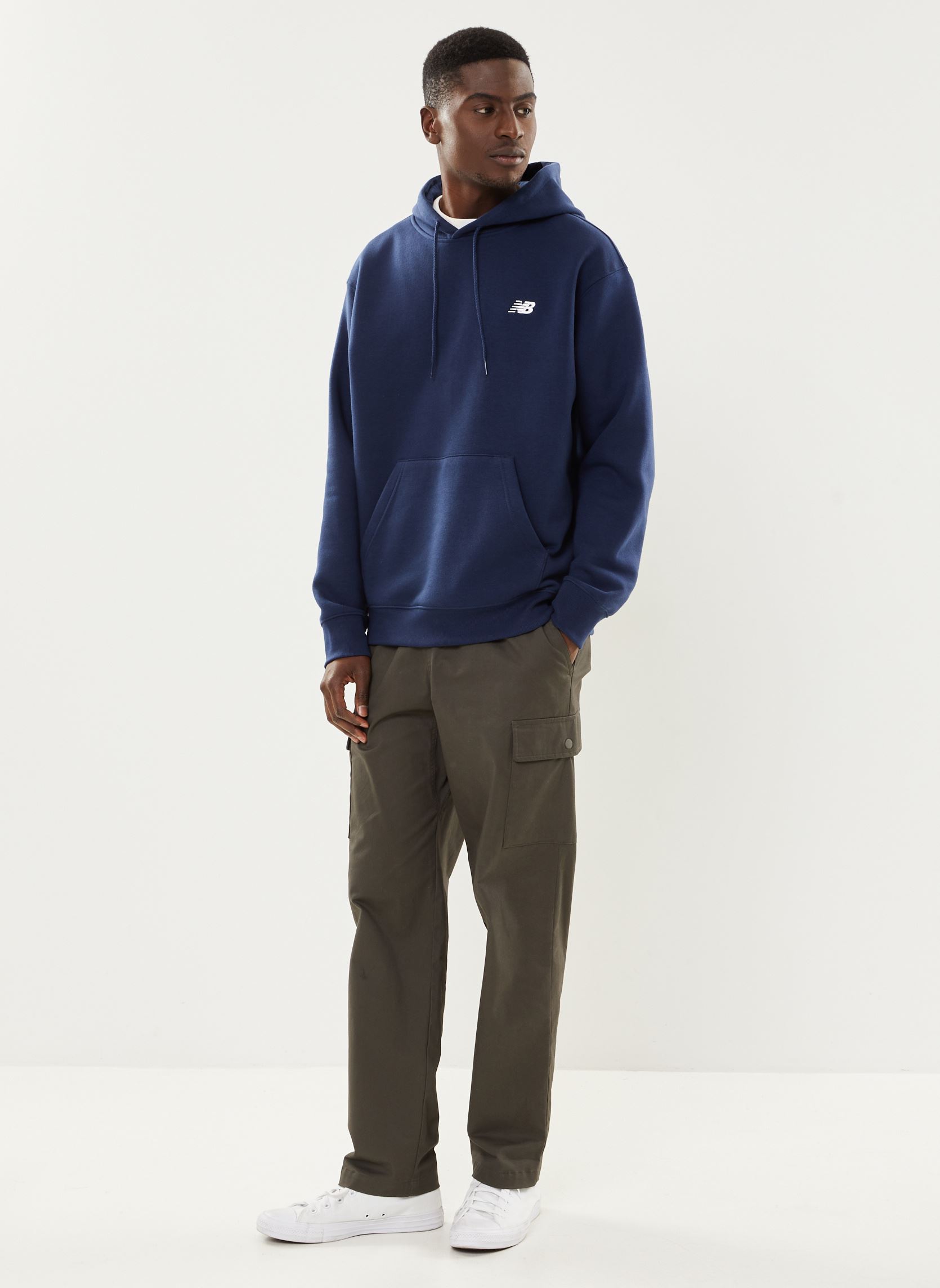 Sweats à capuche Sport Essentials Fleece Hoodie M homme bleu New Balance Sweats à capuche Sport Essentials Fleece Hoodie M homme bleu NB NAVY
