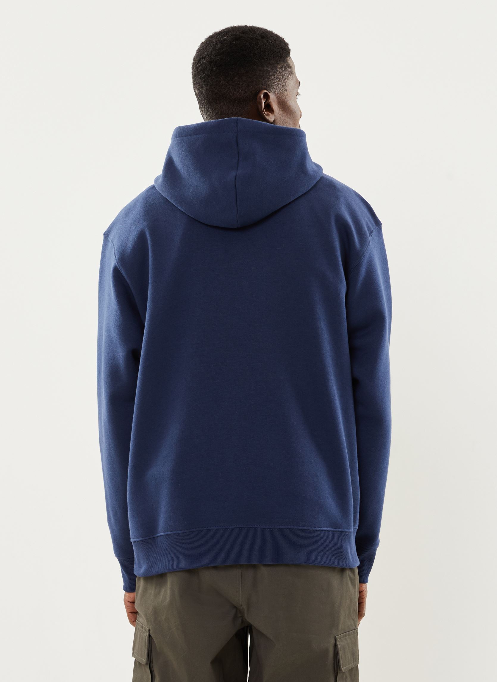 Generisch Felpa Uomo Con Cappuccio Blu Navy E Note Musicali - 80% Cotone 20% Poliestere Taglia M