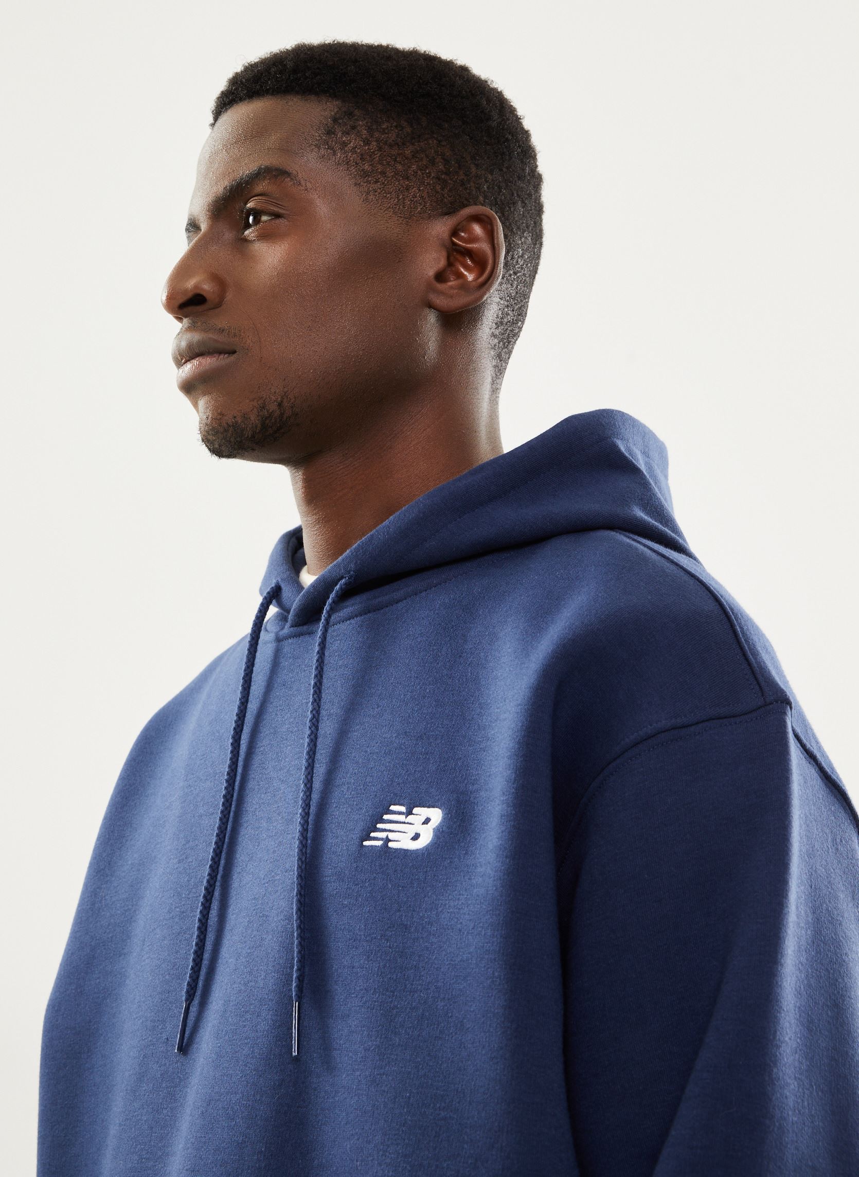 Sweat à capuche Henley léger en laine mérinos Homme