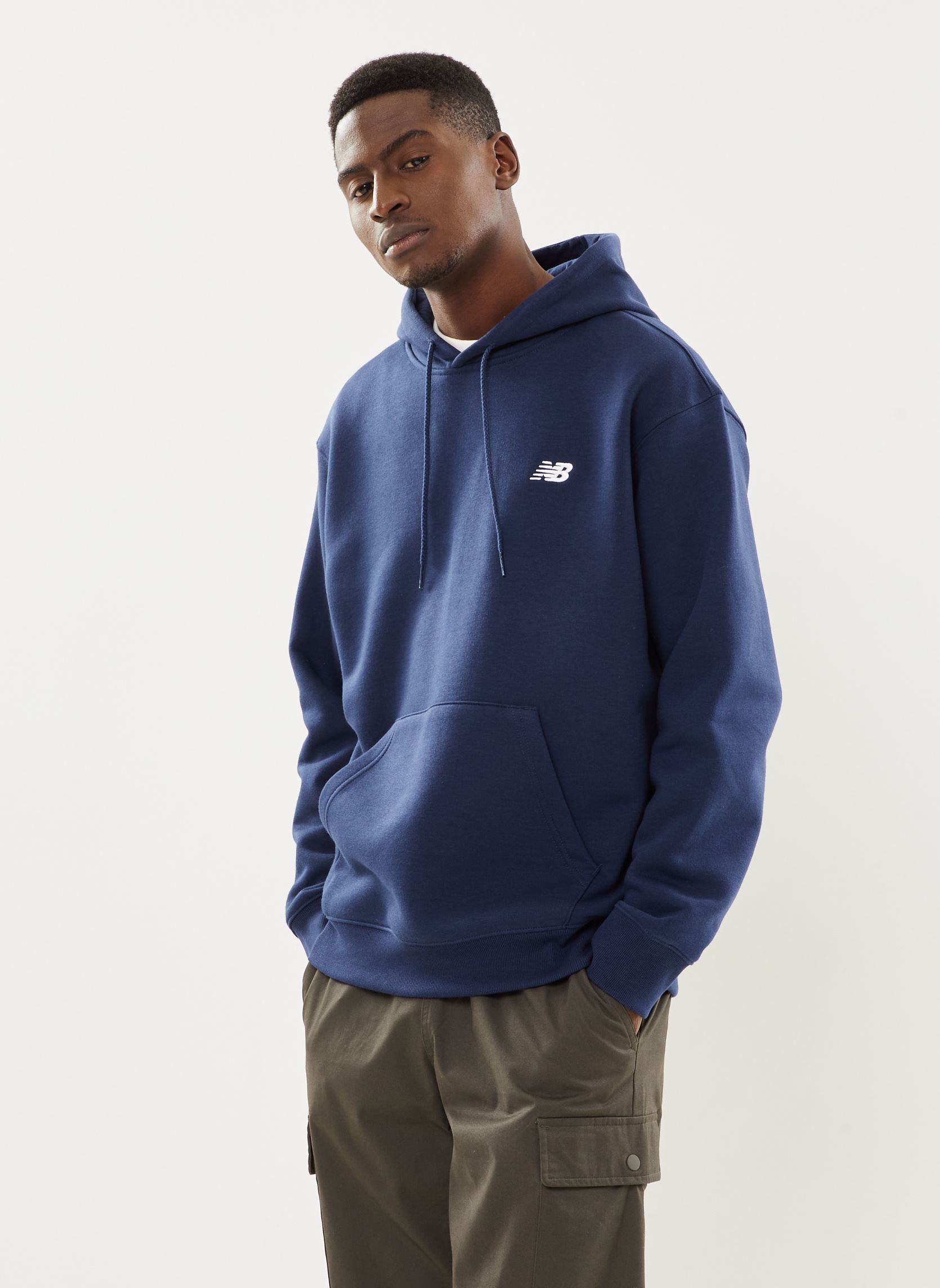 Sweat shirt New Balance SMALL LOGO HOODIE EU - vue 4