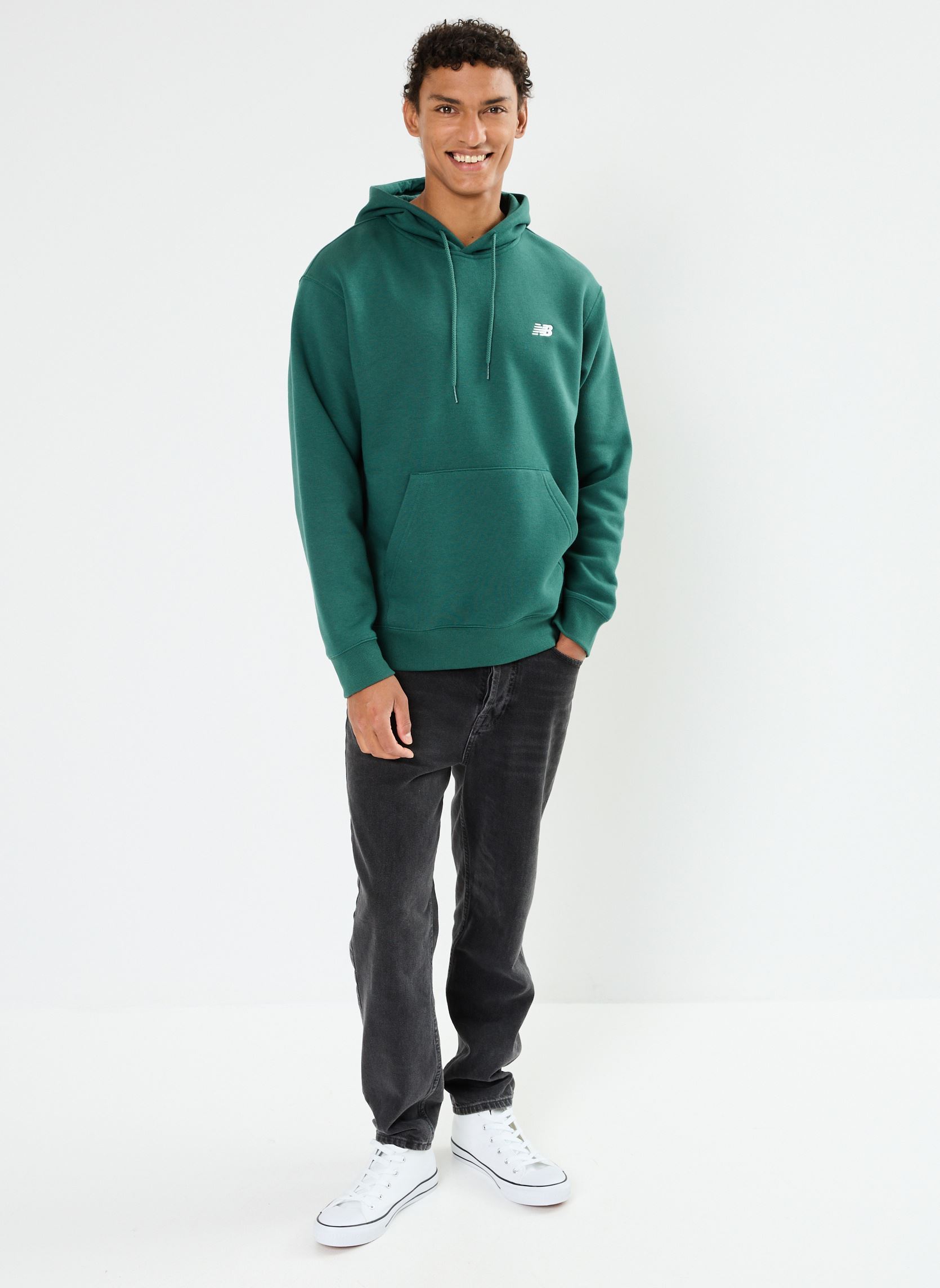 Sweats à capuche Sport Essentials Fleece Hoodie M homme vert New Balance Sweats à capuche Sport Essentials Fleece Hoodie M homme vert Nightwatch Green
