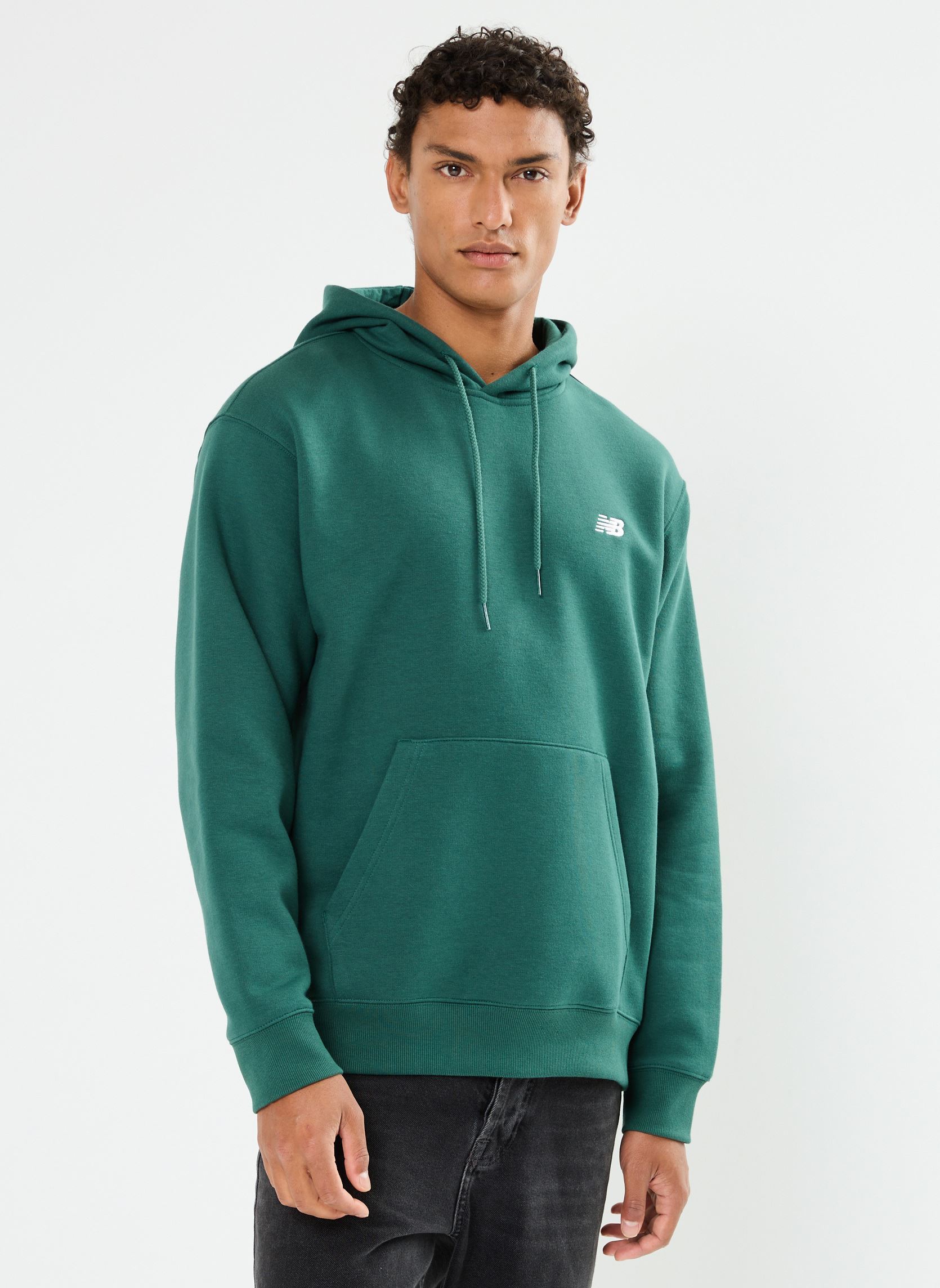 Sweat shirt New Balance SMALL LOGO HOODIE EU - vue 7