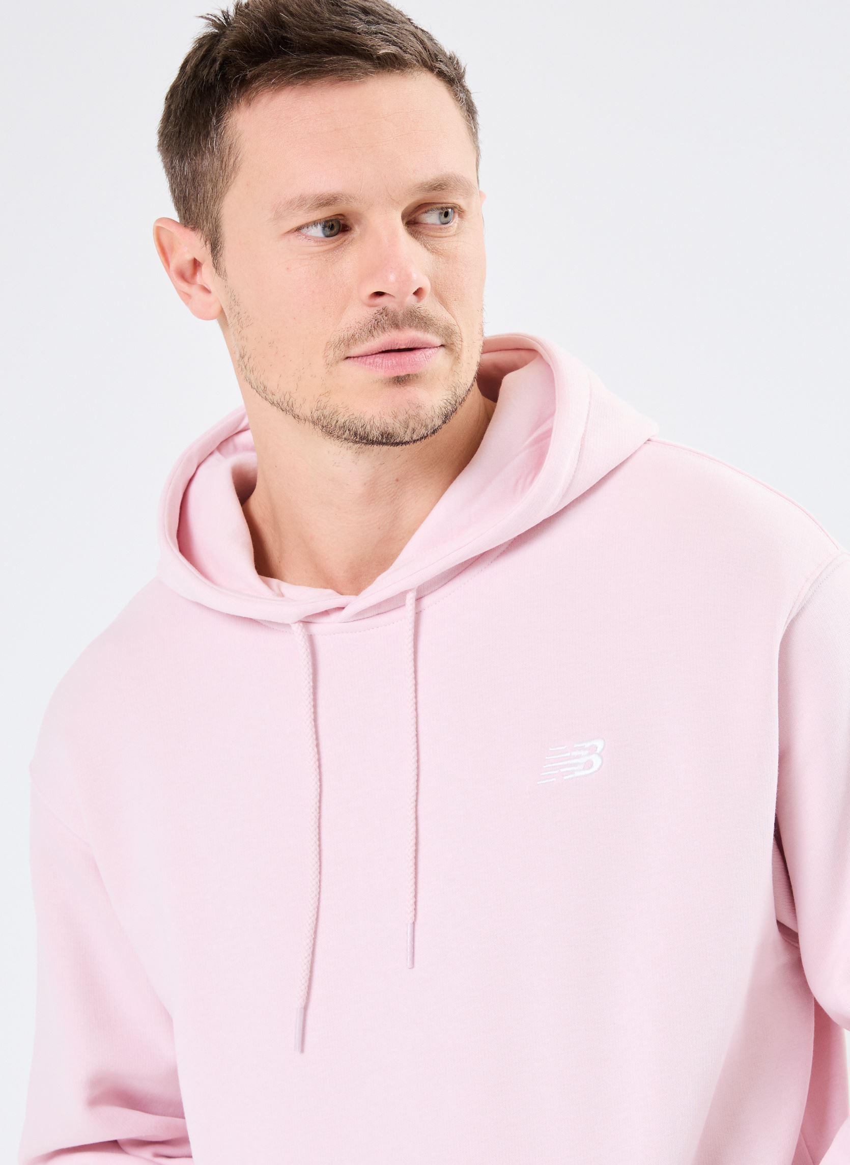 Jersey con capucha Sport Essentials Fleece Hoodie M hombre rosa New Balance Jersey con capucha Sport Essentials Fleece Hoodie M hombre rosa Rose Sugar