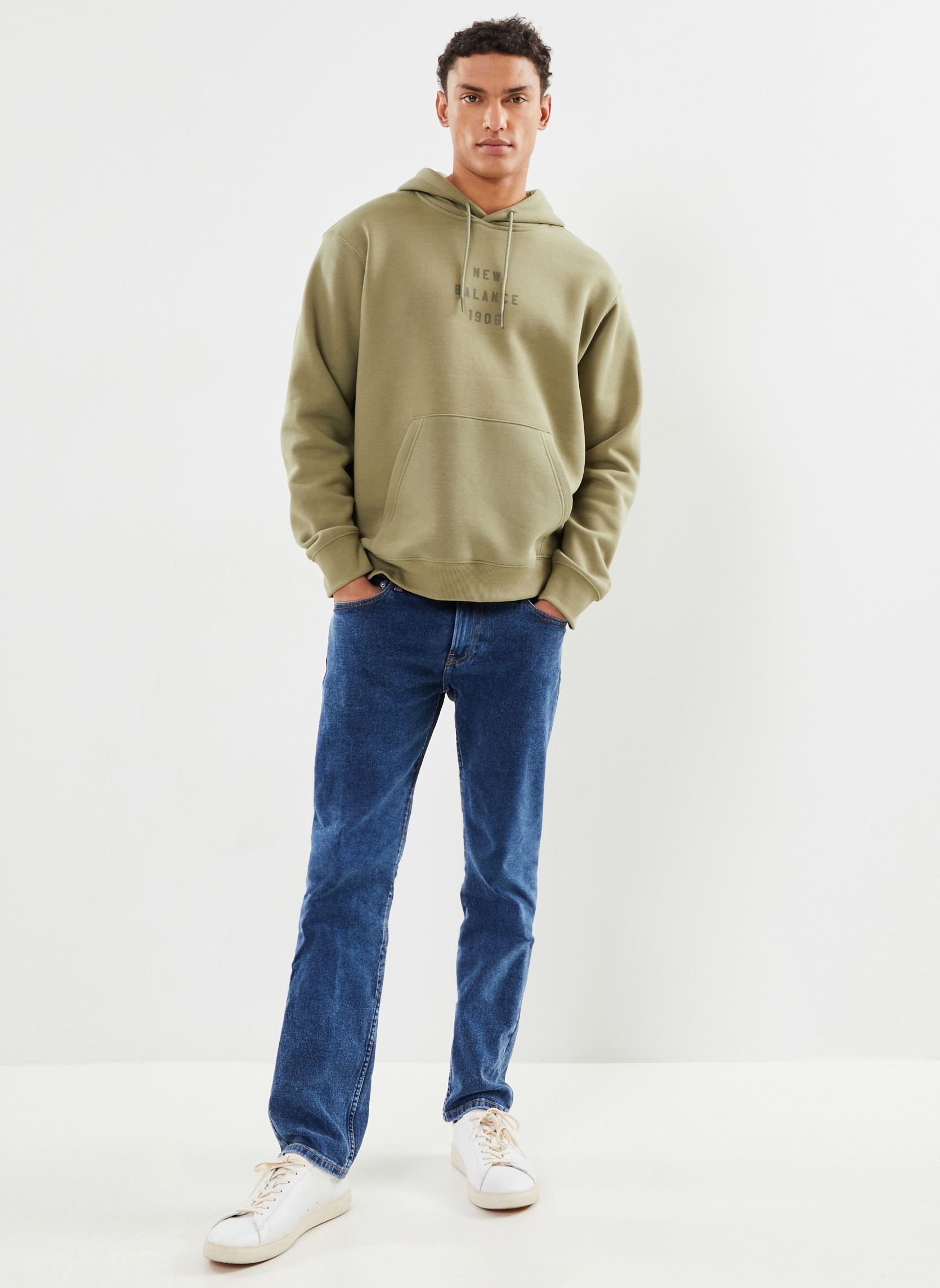 Hoodies IC GR CRW heren groen New Balance Hoodies IC GR CRW heren groen Dark Olivine