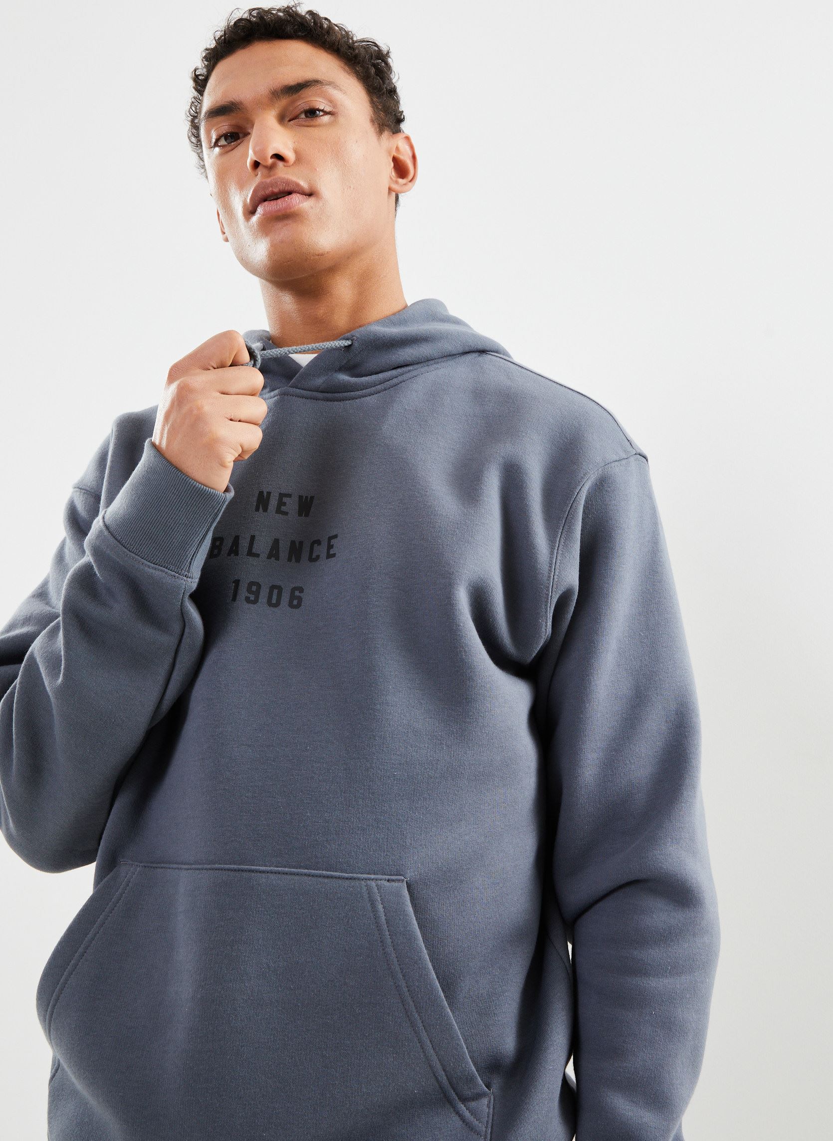 Sweats à capuche RLX RUN SL SS M homme gris New Balance Sweats à capuche RLX RUN SL SS M homme gris Graphite