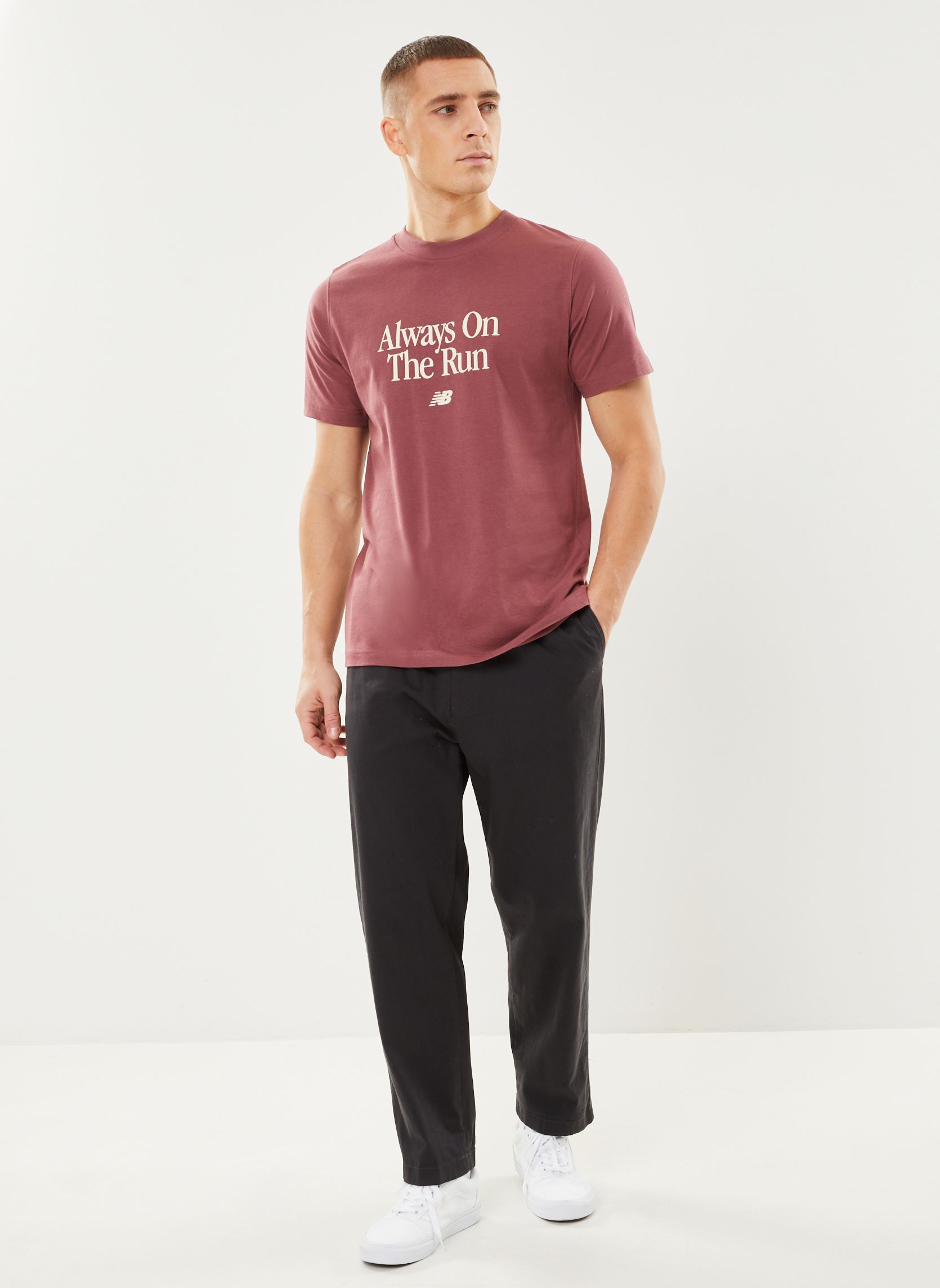 Sudaderas SGH SNAP PANT M hombre rojo New Balance Sudaderas SGH SNAP PANT M hombre rojo WASHED BURGUNDY