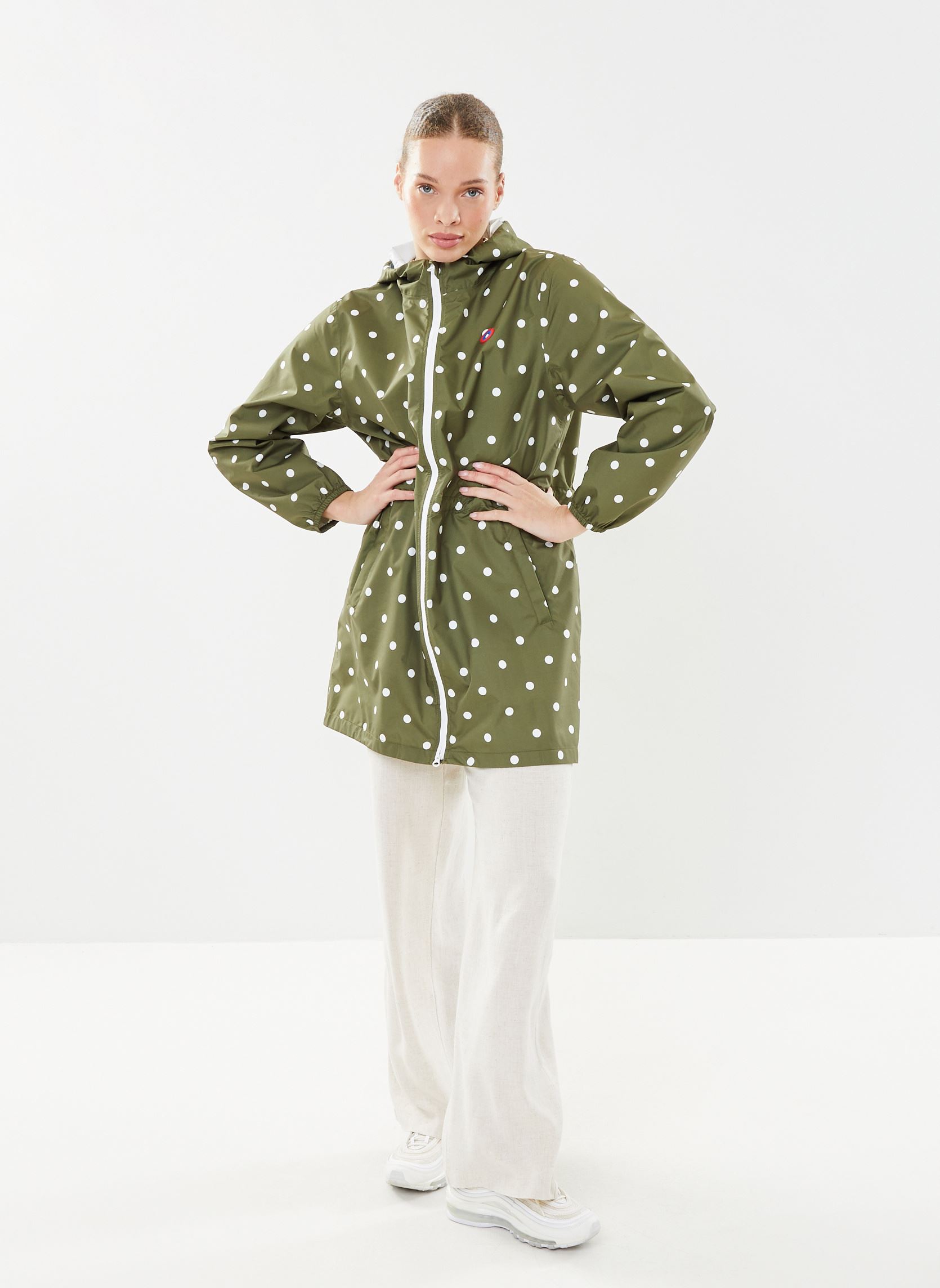 Vestes imperméable Amelot print femme vert FLOTTE Vestes imperméable Amelot print femme vert POIS OLIVE