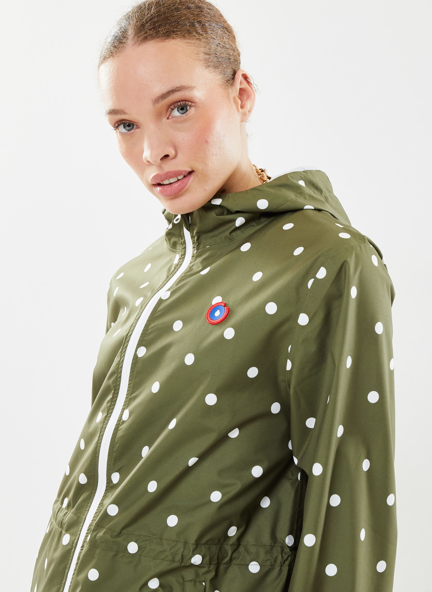 Vestes imperméable Amelot print femme vert FLOTTE Vestes imperméable Amelot print femme vert POIS OLIVE