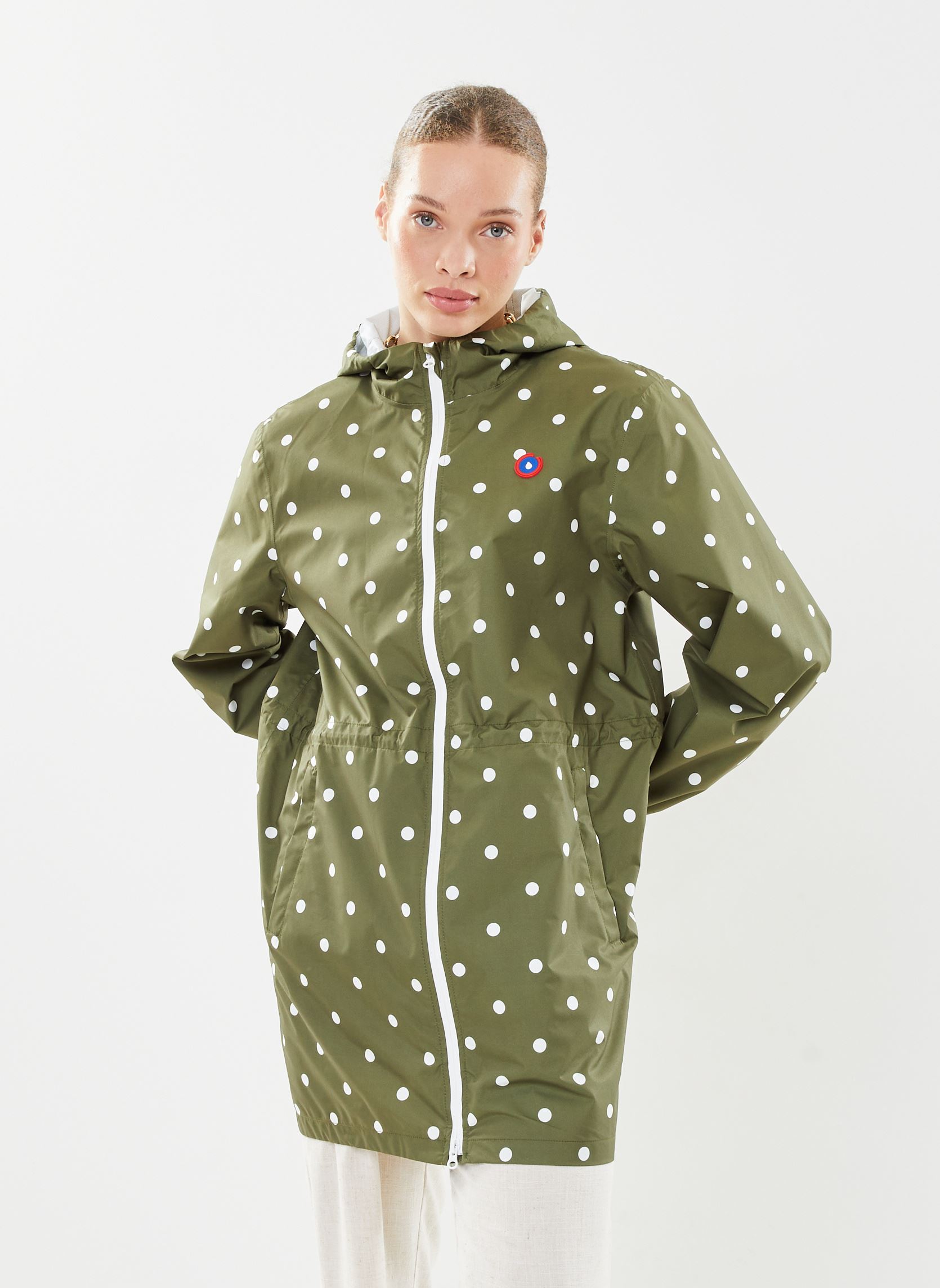 Vestes imperméable Amelot print femme vert FLOTTE Vestes imperméable Amelot print femme vert POIS OLIVE